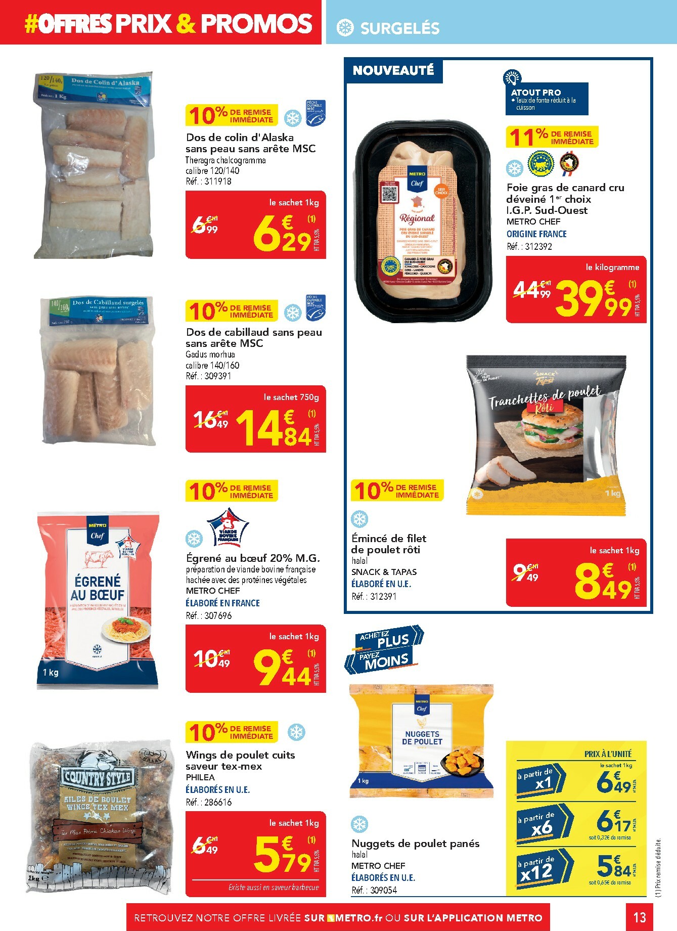metro - Catalogue Metro - Sélection promos Restauration valable du 05/01 au 28/01 - page: 13