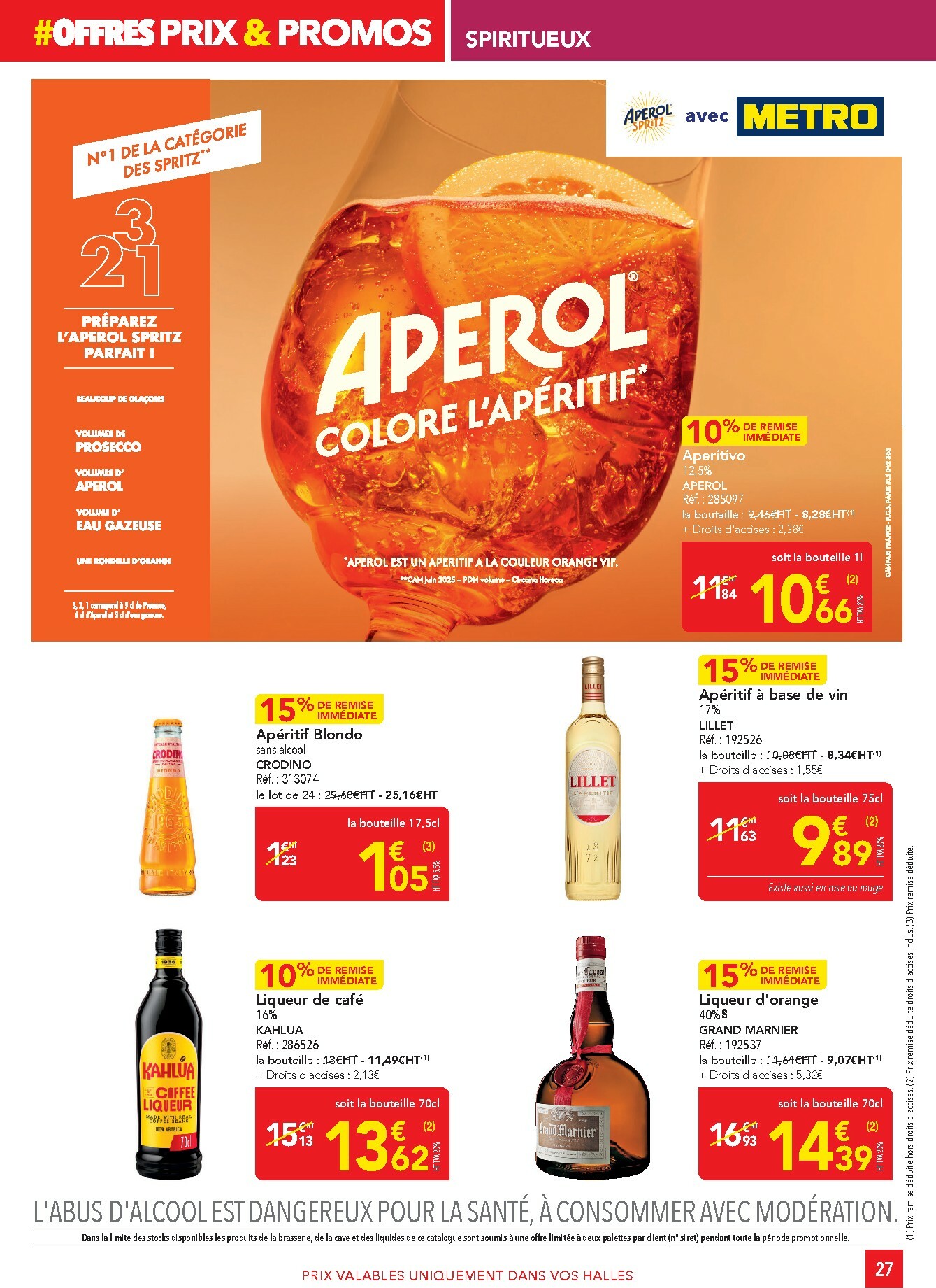 metro - Catalogue Metro - Sélection promos Restauration valable du 05/01 au 28/01 - page: 27