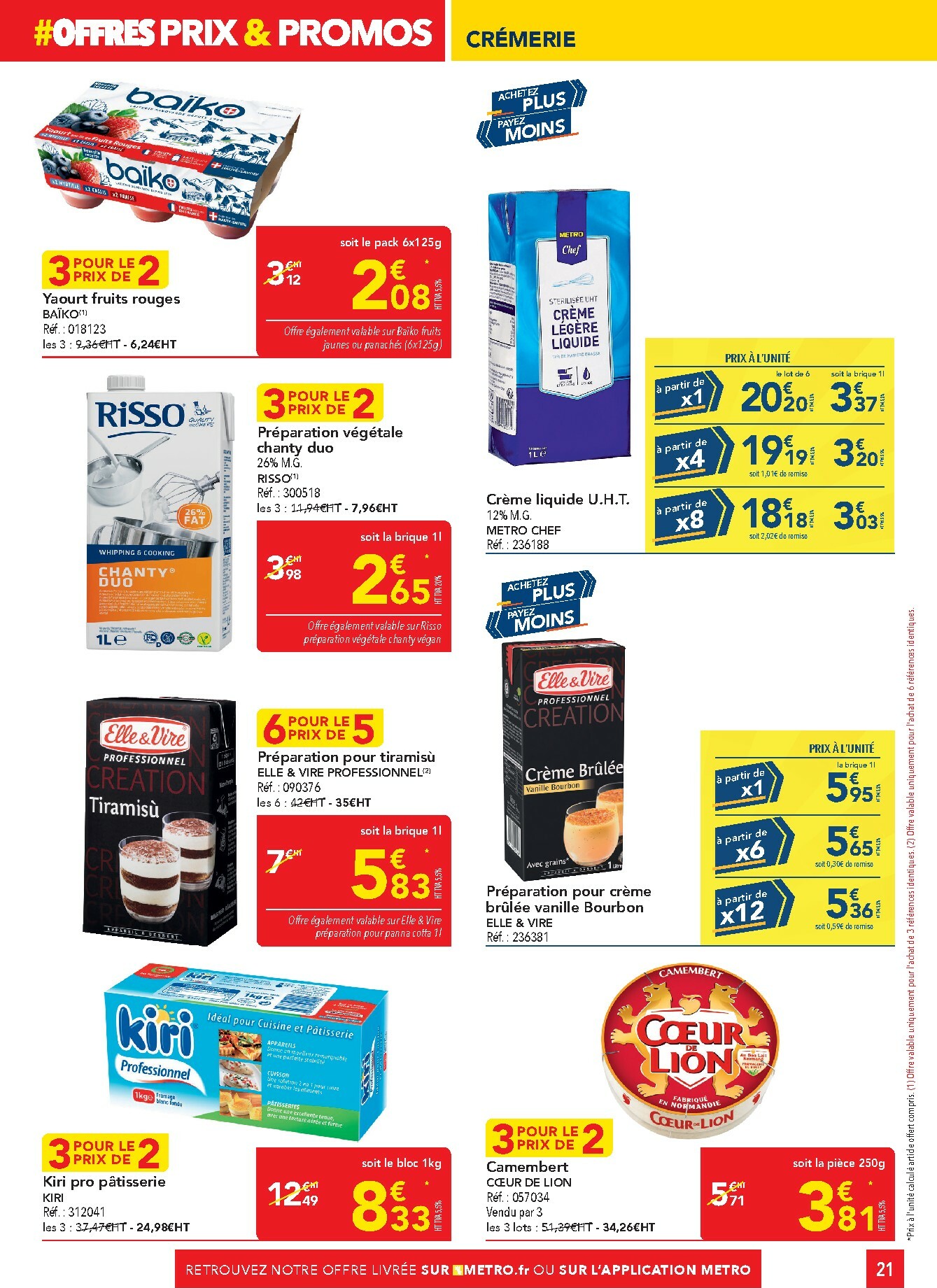 metro - Catalogue Metro - Sélection promos Restauration valable du 05/01 au 28/01 - page: 21