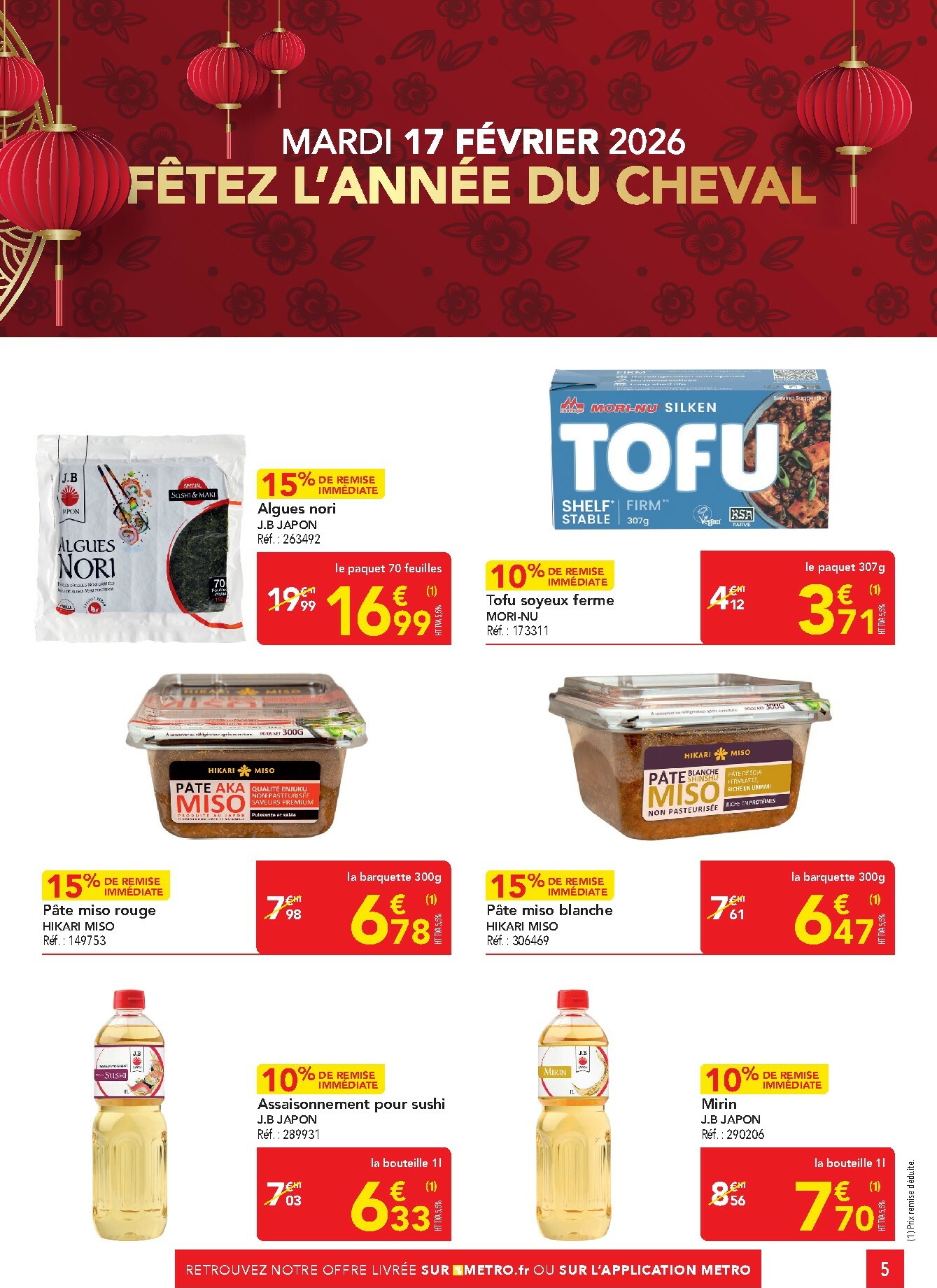 metro - Catalogue Metro - Sélection promos Restauration valable du 05/01 au 28/01 - page: 5