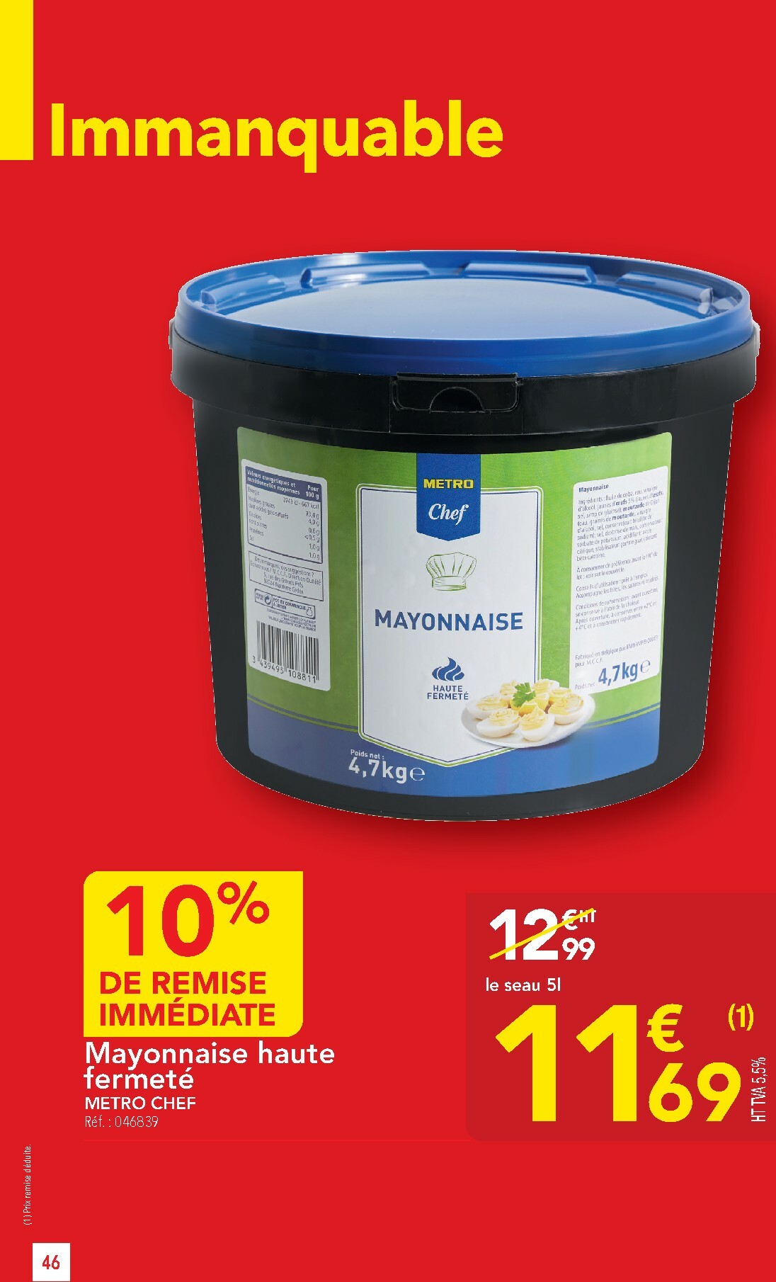 metro - Catalogue Metro - Sélection promos Restauration valable du 05/01 au 28/01 - page: 46