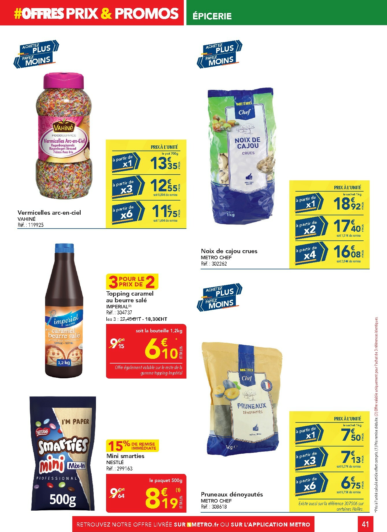 metro - Catalogue Metro - Sélection promos Restauration valable du 05/01 au 28/01 - page: 41