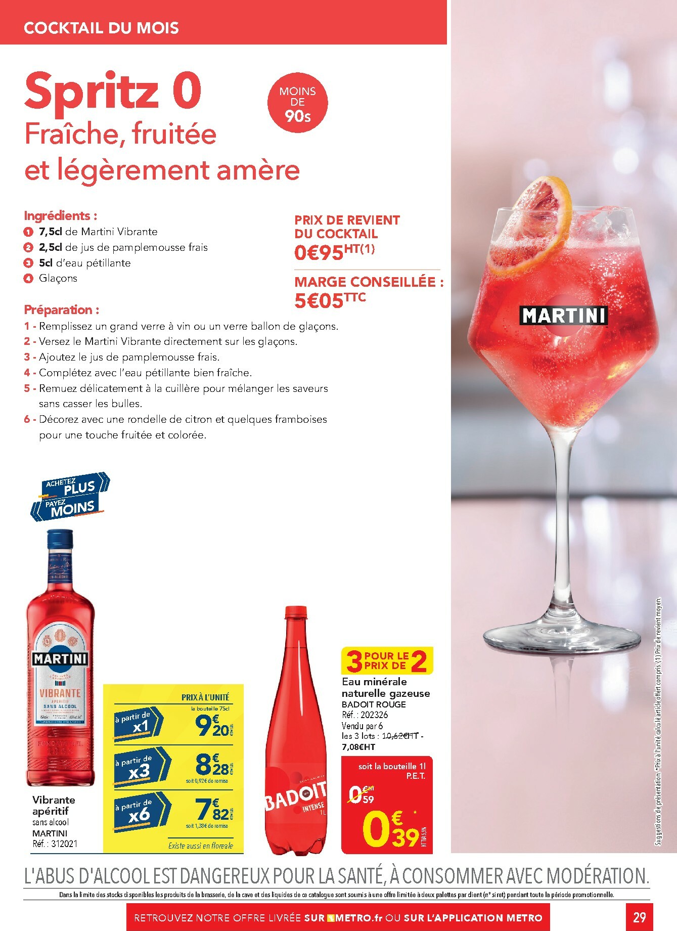 metro - Catalogue Metro - Sélection promos Restauration valable du 05/01 au 28/01 - page: 29