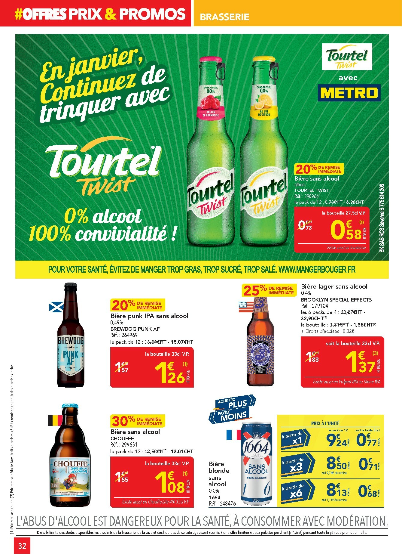 metro - Catalogue Metro - Sélection promos Restauration valable du 05/01 au 28/01 - page: 32