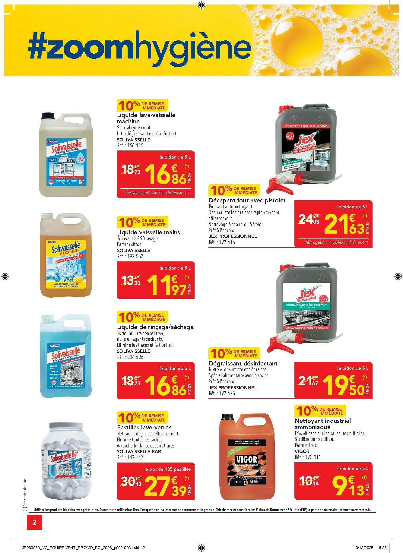 metro - Catalogue Metro - Offres Prix & Promos Equipement valable du 05/01 au 28/01 - page: 2