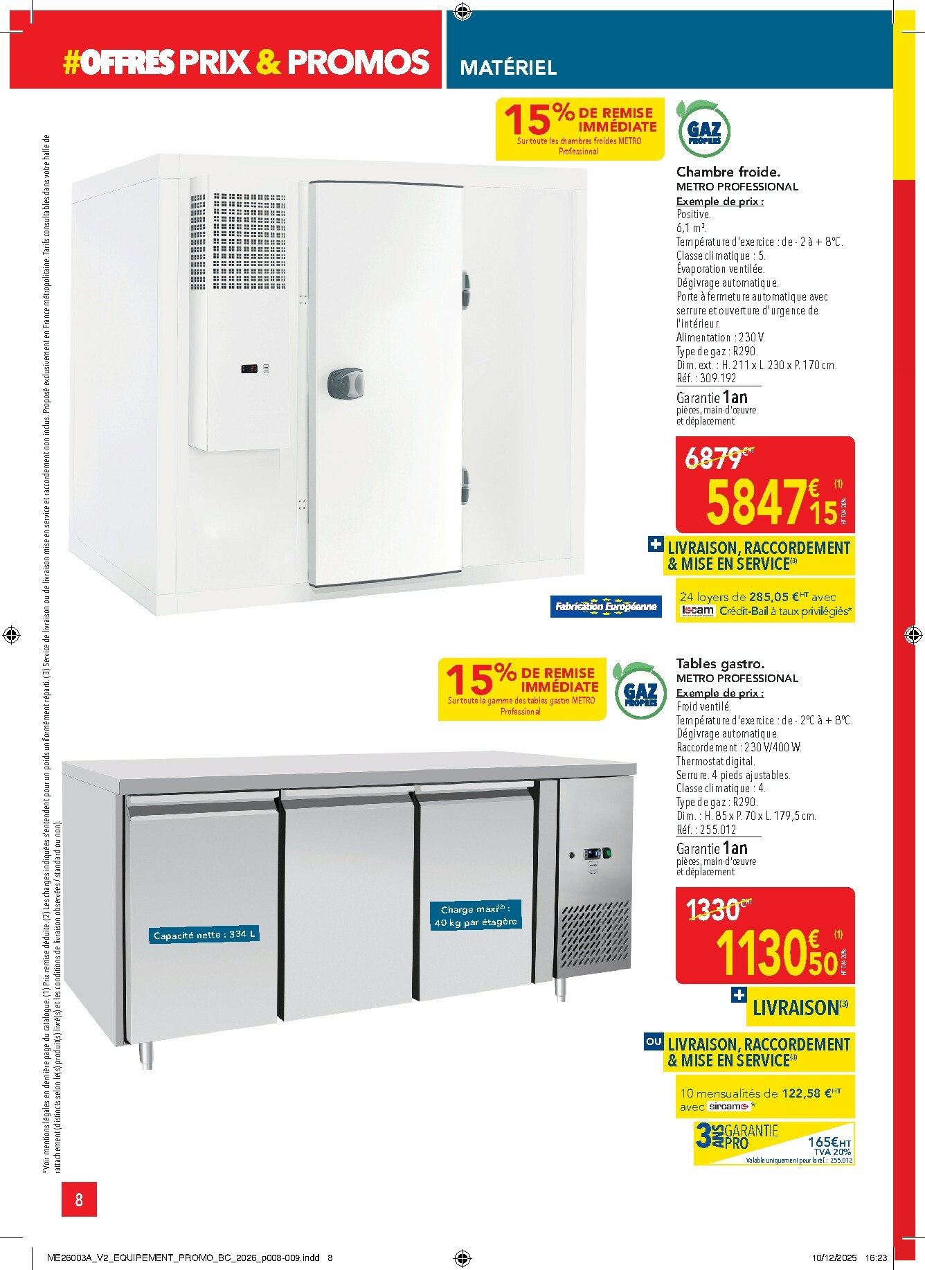 metro - Catalogue Metro - Offres Prix & Promos Equipement valable du 05/01 au 28/01 - page: 8