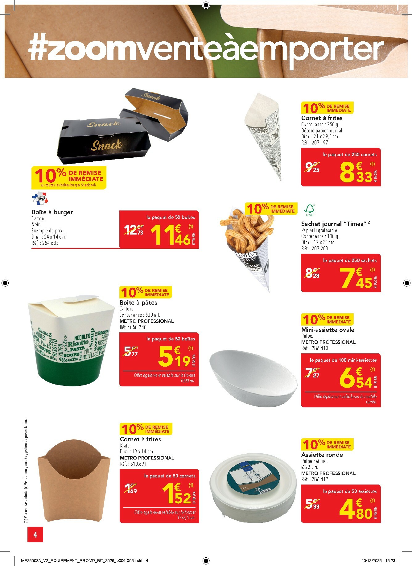 metro - Catalogue Metro - Offres Prix & Promos Equipement valable du 05/01 au 28/01 - page: 4