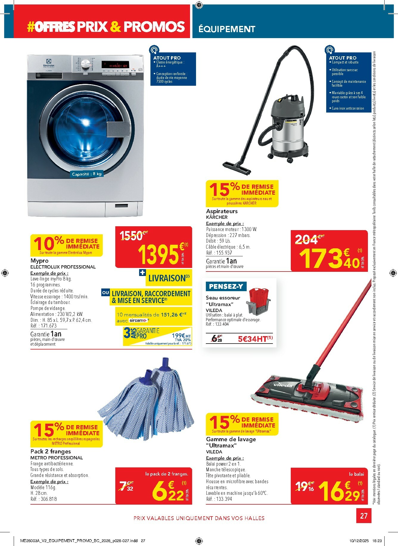 metro - Catalogue Metro - Offres Prix & Promos Equipement valable du 05/01 au 28/01 - page: 27