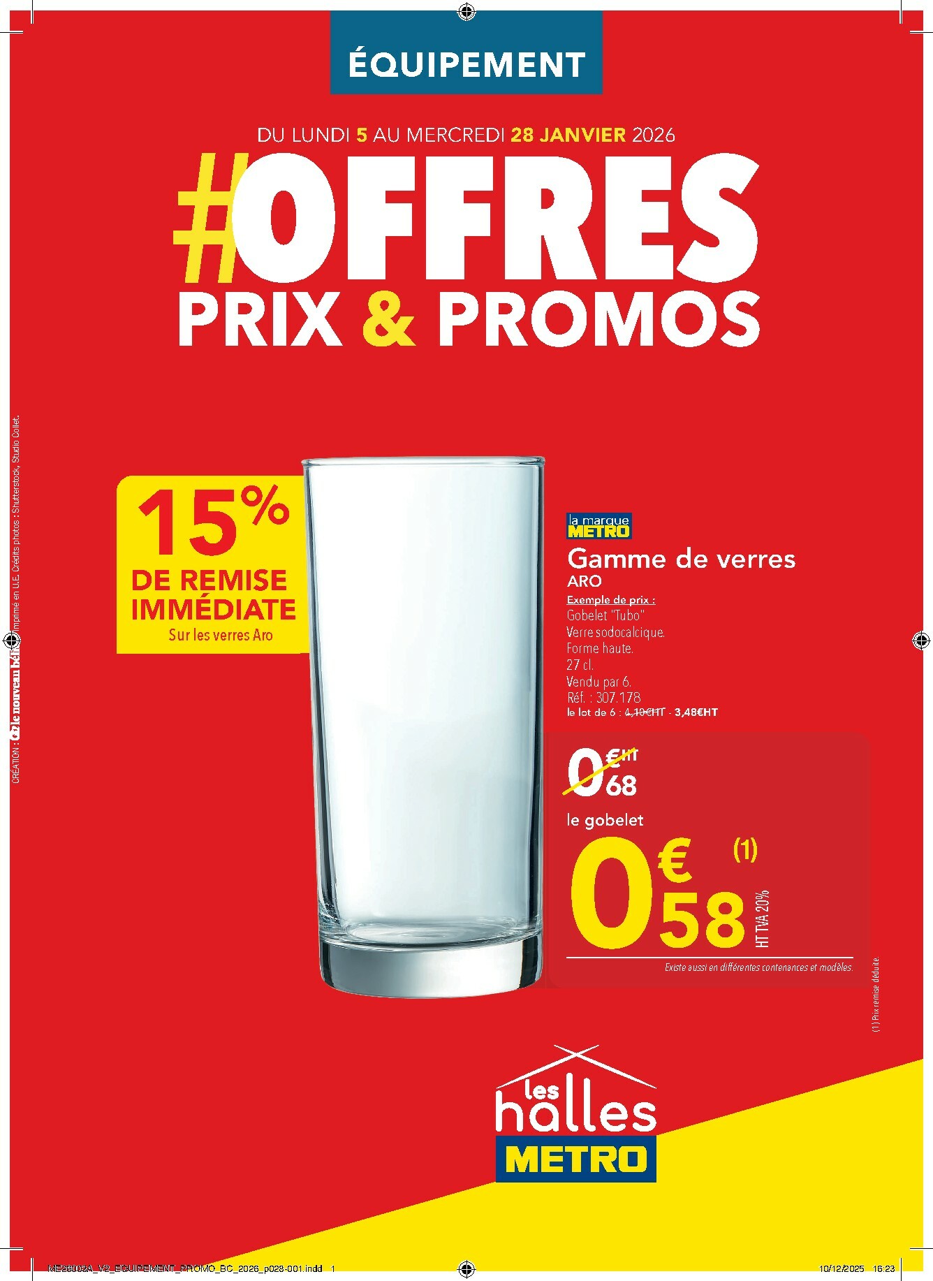 metro - Catalogue Metro - Offres Prix & Promos Equipement valable du 05/01 au 28/01