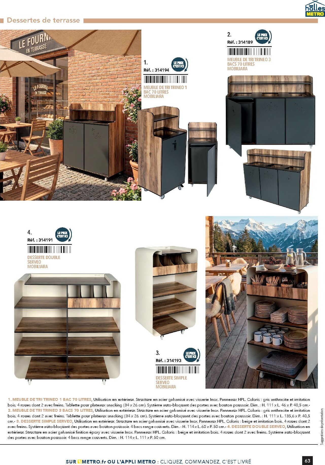 metro - Catalogue Metro - #Terrasse&salle valable du 28/01 au 31/12 - page: 63