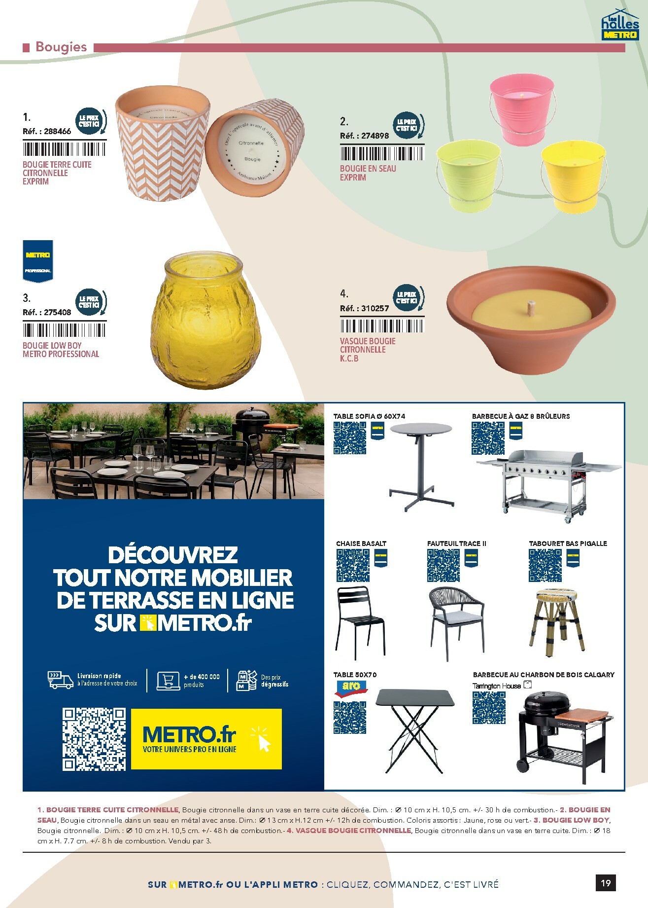 metro - Catalogue Metro - #Terrasse&salle valable du 28/01 au 31/12 - page: 19