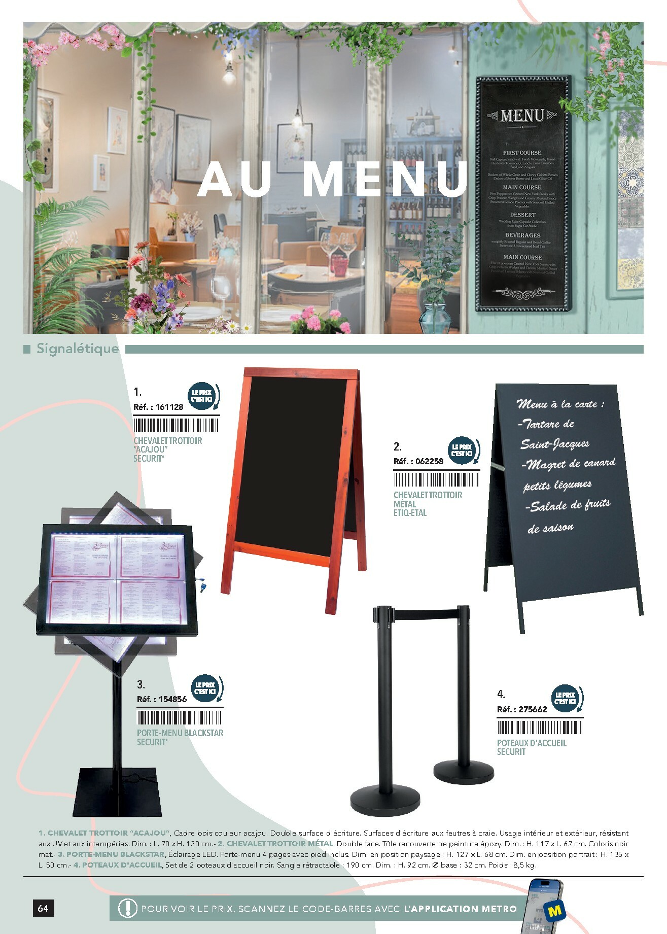 metro - Catalogue Metro - #Terrasse&salle valable du 28/01 au 31/12 - page: 64