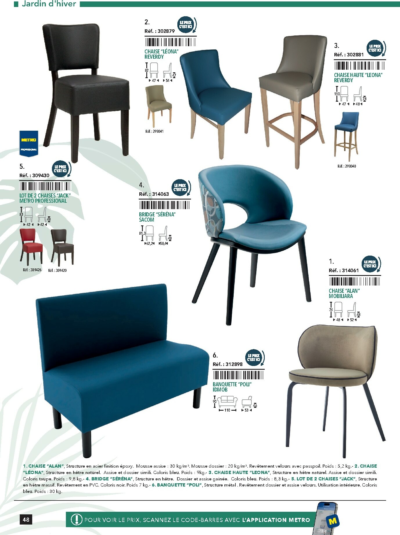 metro - Catalogue Metro - #Terrasse&salle valable du 28/01 au 31/12 - page: 48