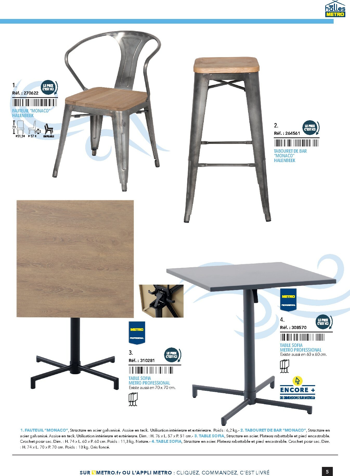 metro - Catalogue Metro - #Terrasse&salle valable du 28/01 au 31/12 - page: 5