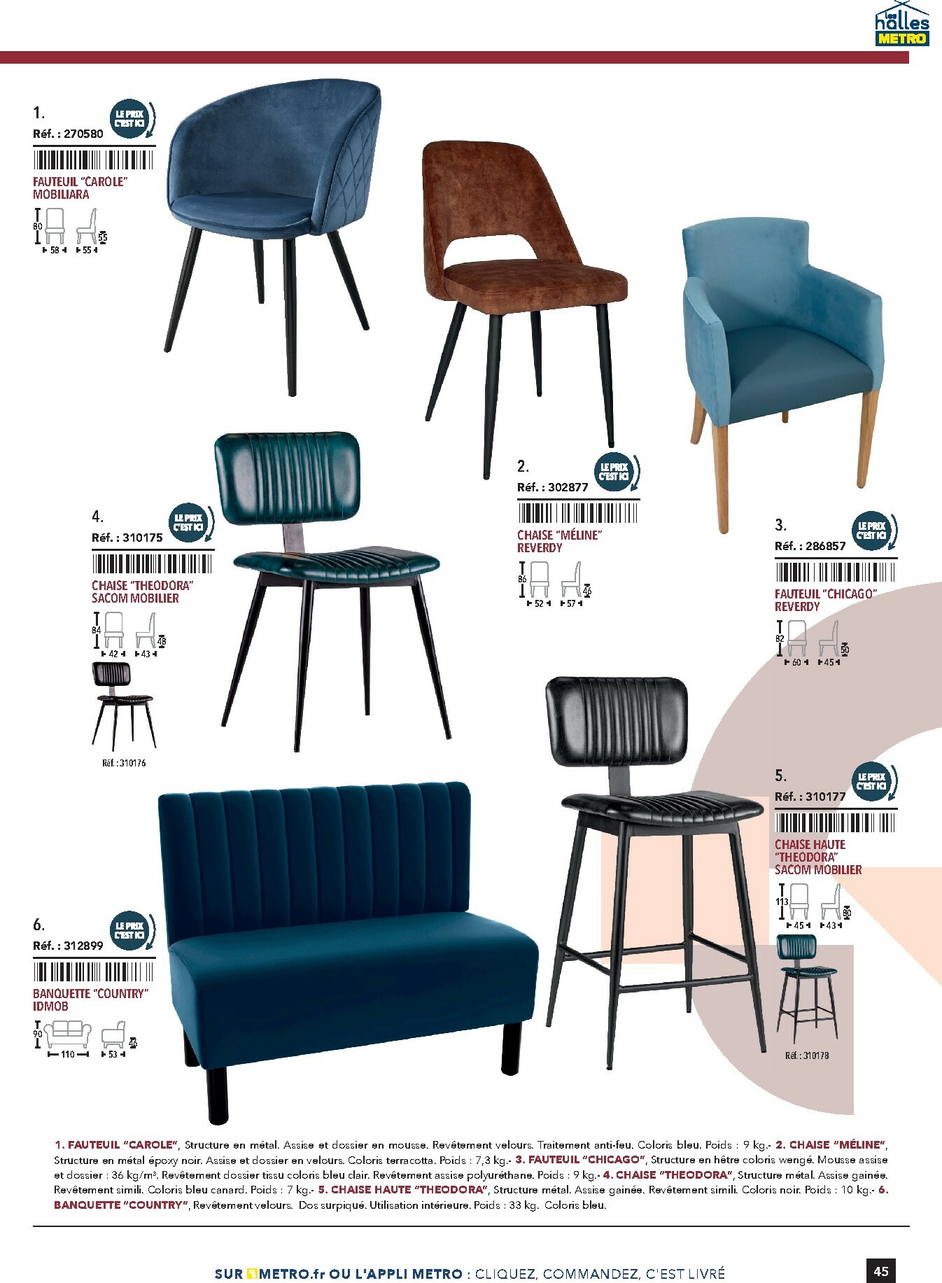 metro - Catalogue Metro - #Terrasse&salle valable du 28/01 au 31/12 - page: 45