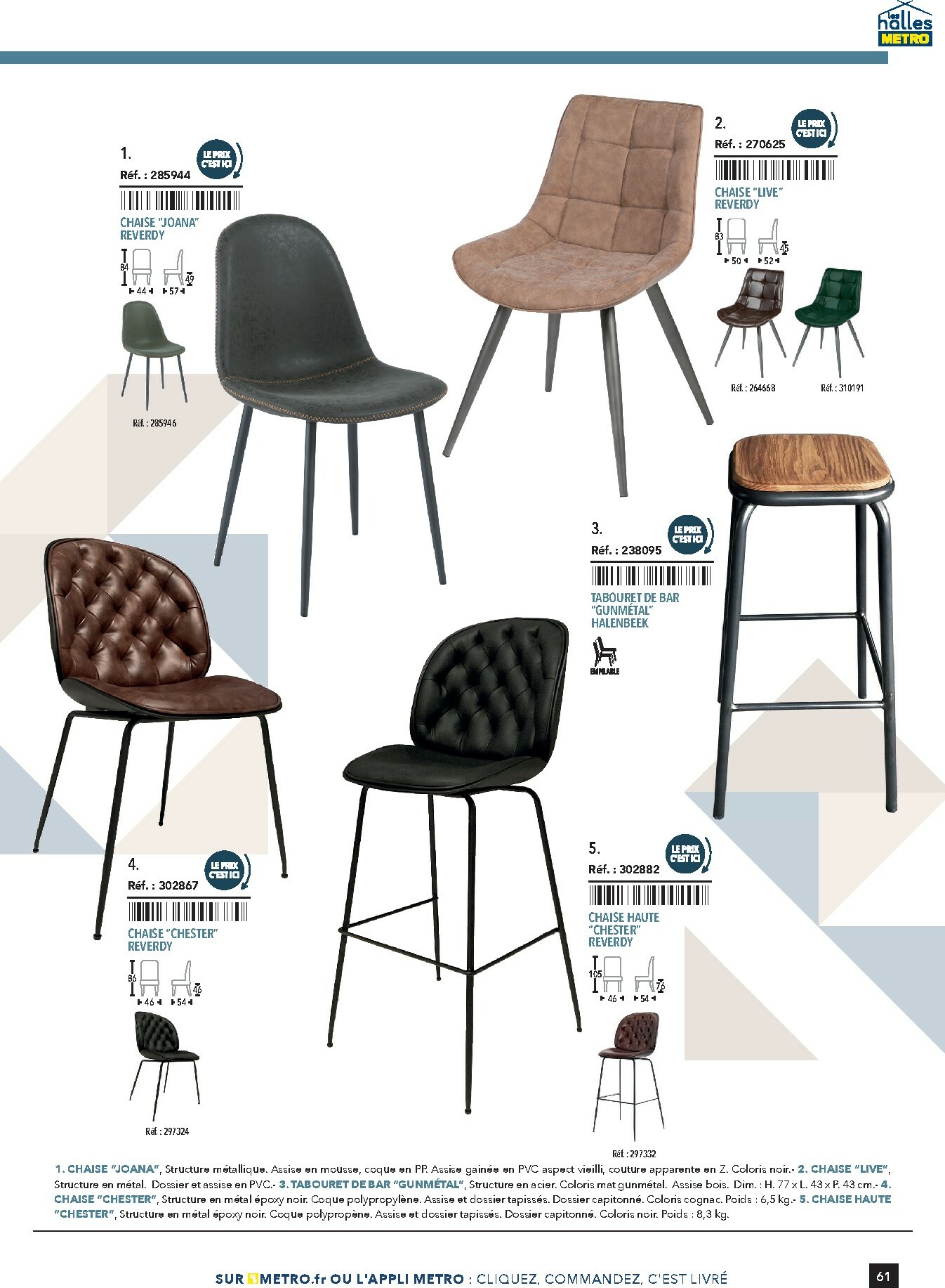 metro - Catalogue Metro - #Terrasse&salle valable du 28/01 au 31/12 - page: 61