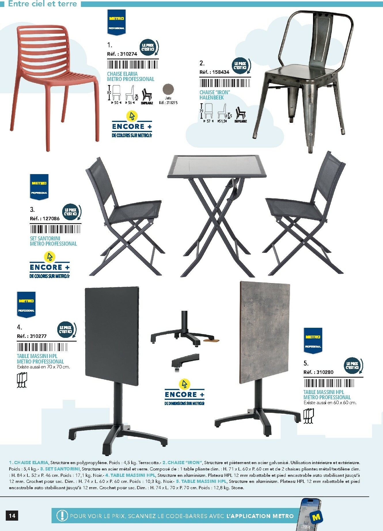 metro - Catalogue Metro - #Terrasse&salle valable du 28/01 au 31/12 - page: 14