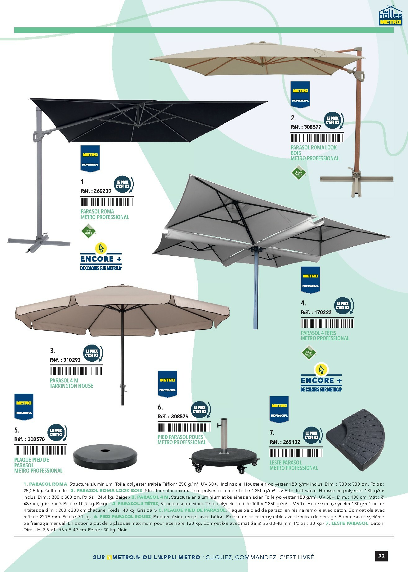 metro - Catalogue Metro - #Terrasse&salle valable du 28/01 au 31/12 - page: 23