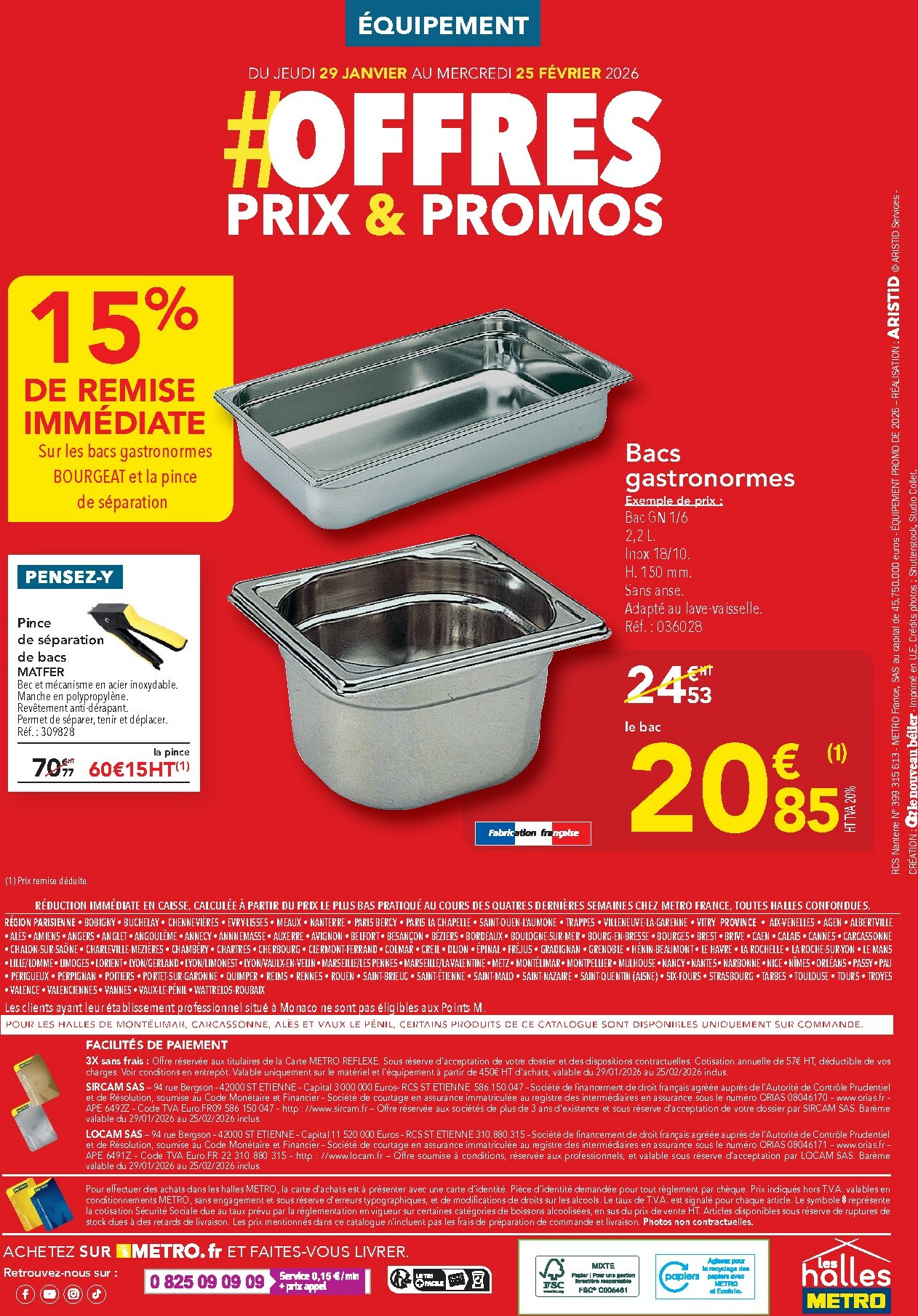 metro - Catalogue Metro - Offres Prix & Promos Equipement valable du 29/01 au 25/02 - page: 28