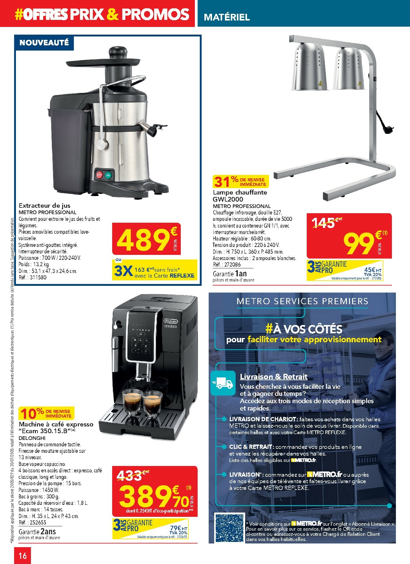 metro - Catalogue Metro - Offres Prix & Promos Equipement valable du 29/01 au 25/02 - page: 16
