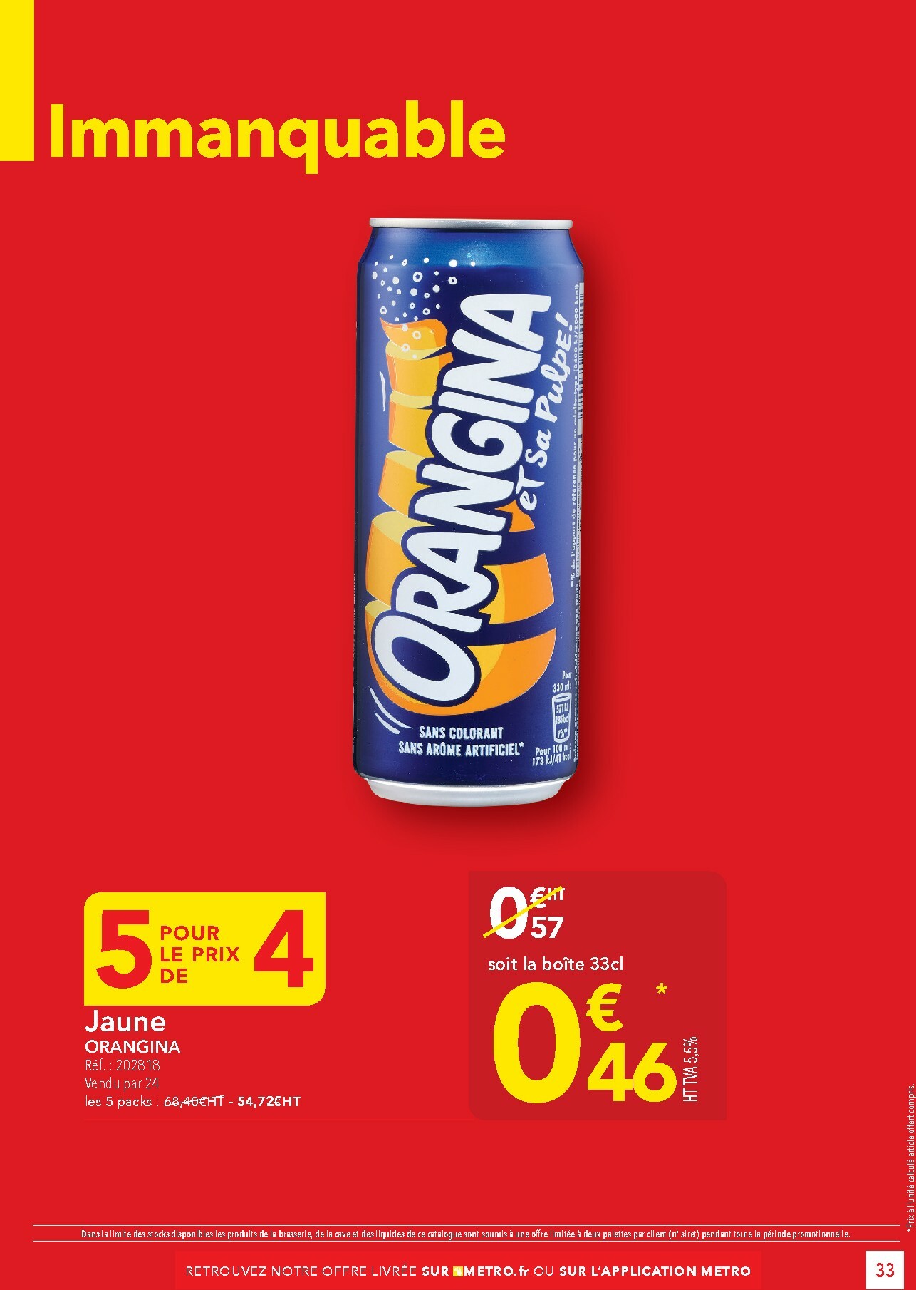 metro - Catalogue Metro - Offres Prix & Promos Restauration valable du 29/01 au 25/02 - page: 33