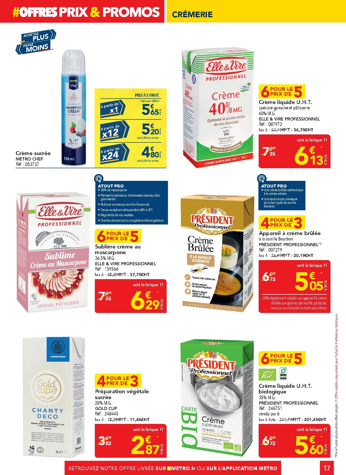 metro - Catalogue Metro - Offres Prix & Promos Restauration valable du 29/01 au 25/02 - page: 17
