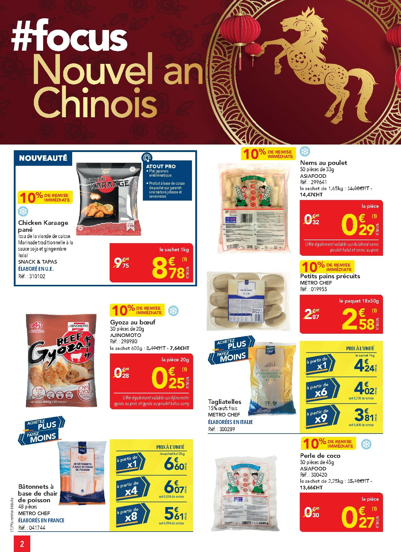 metro - Catalogue Metro - Offres Prix & Promos Restauration valable du 29/01 au 25/02 - page: 2