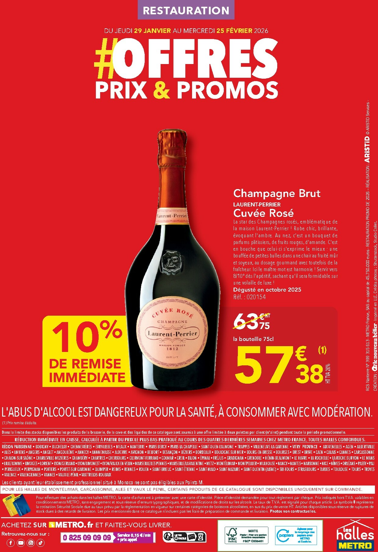 metro - Catalogue Metro - Offres Prix & Promos Restauration valable du 29/01 au 25/02 - page: 48