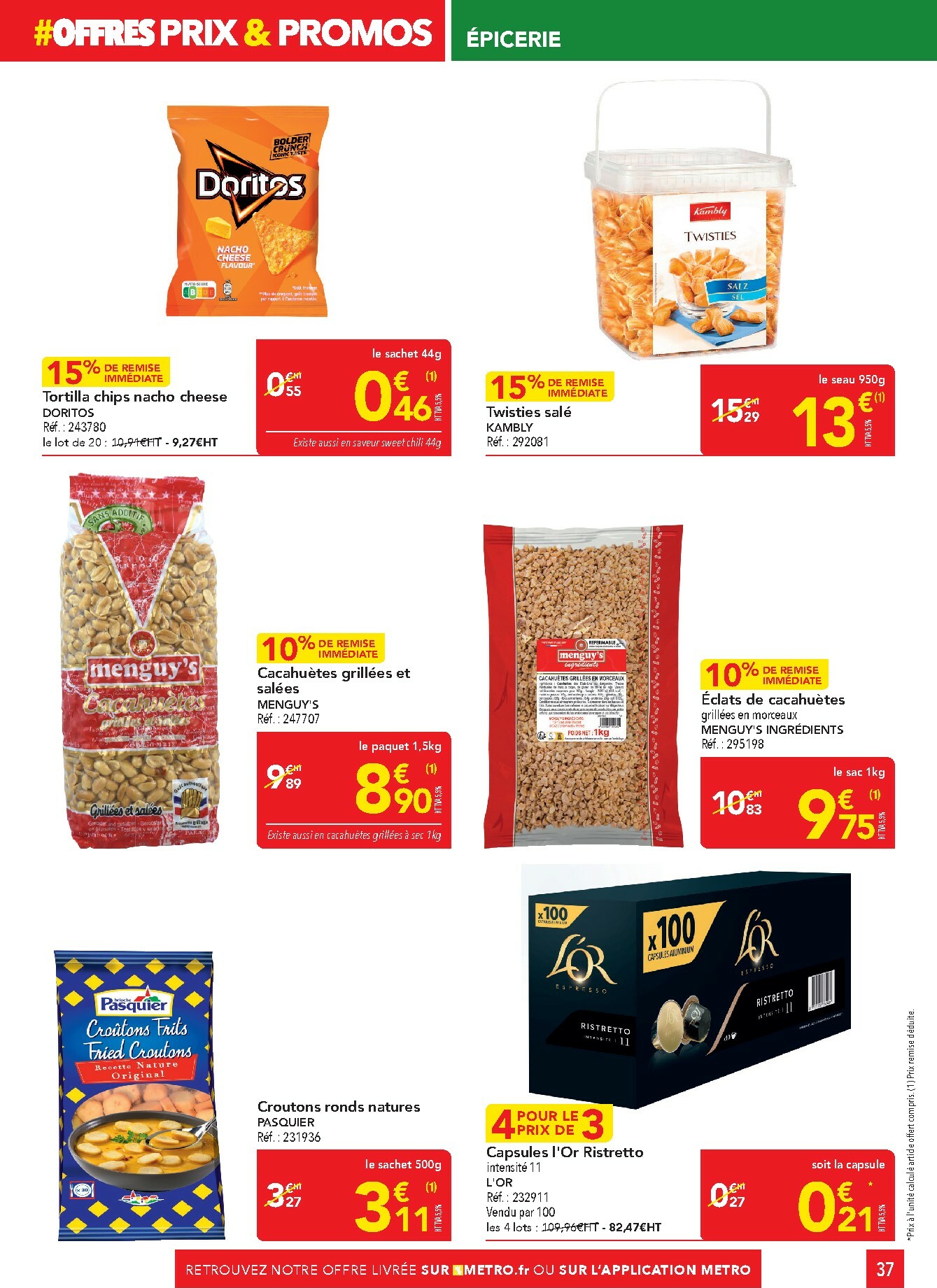 metro - Catalogue Metro - Offres Prix & Promos Restauration valable du 29/01 au 25/02 - page: 37