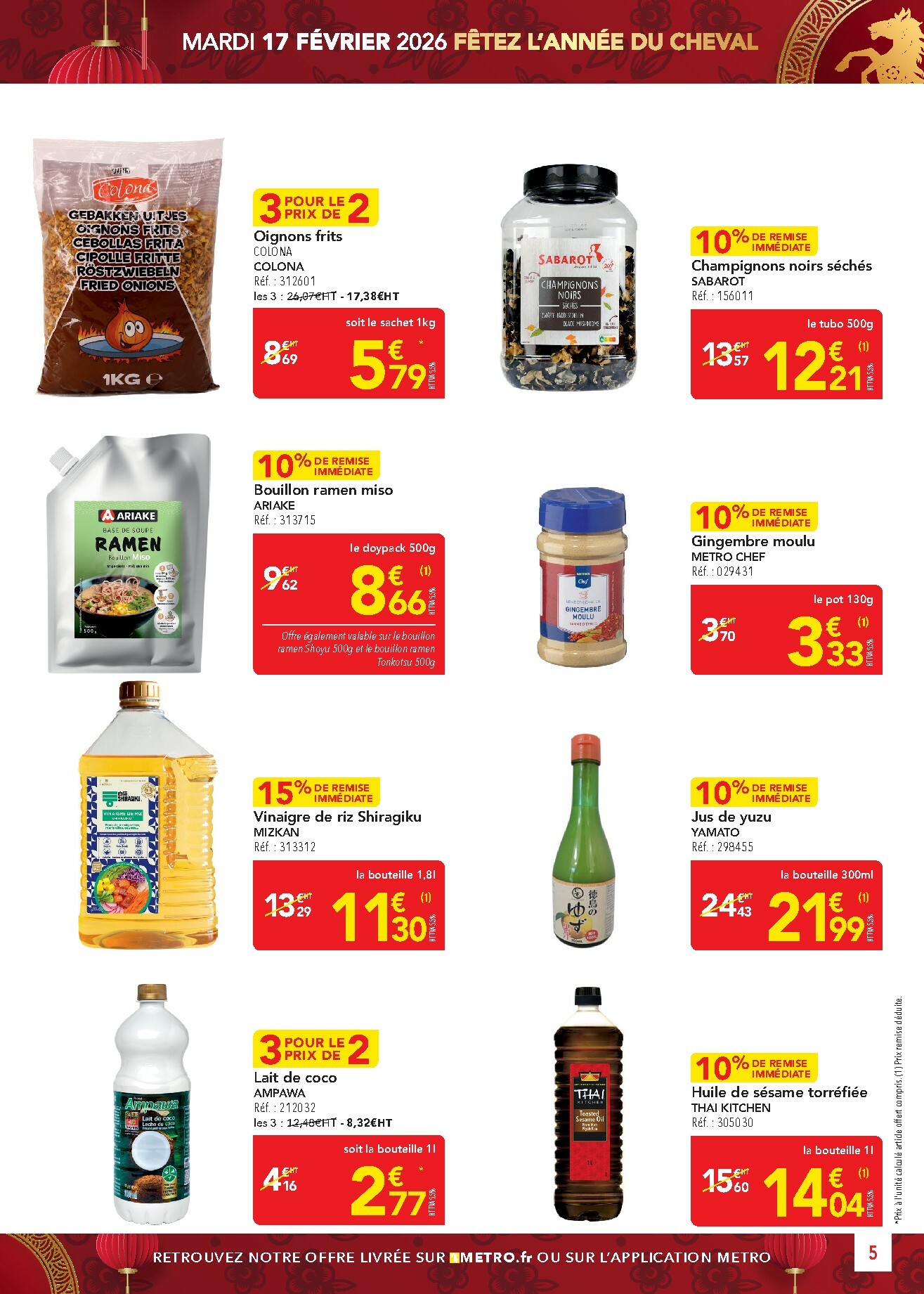 metro - Catalogue Metro - Offres Prix & Promos Restauration valable du 29/01 au 25/02 - page: 5