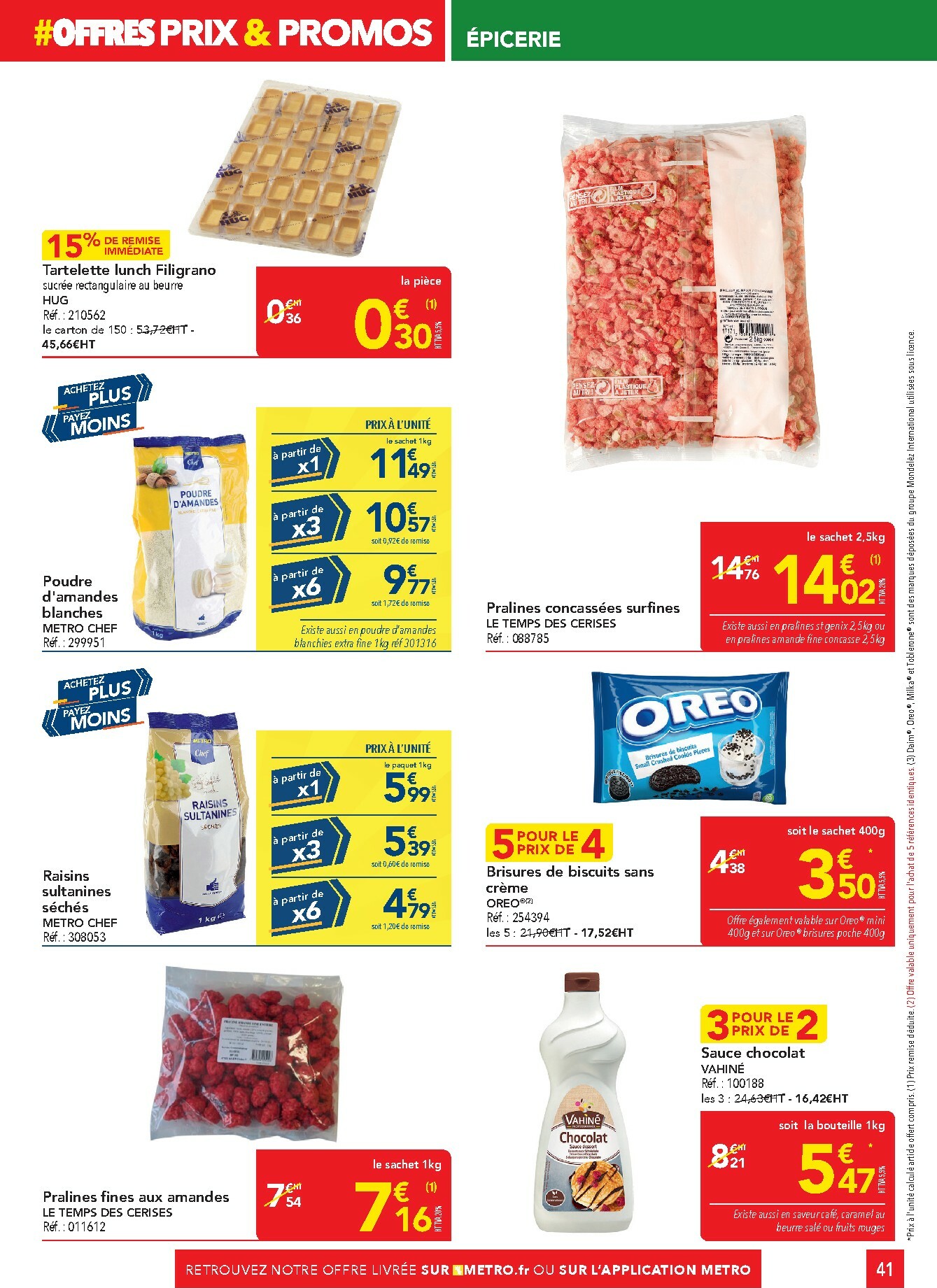 metro - Catalogue Metro - Offres Prix & Promos Restauration valable du 29/01 au 25/02 - page: 41