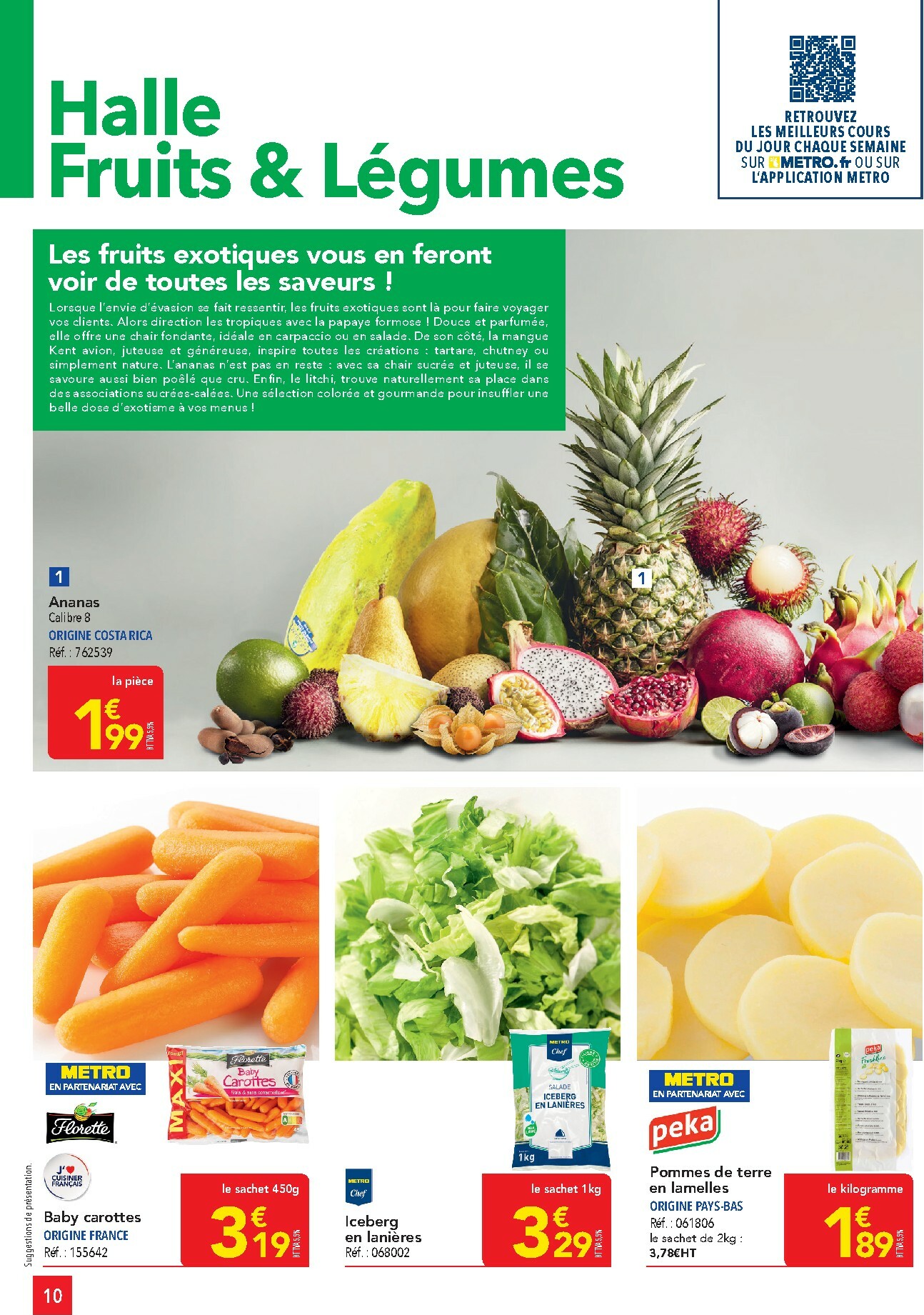 metro - Catalogue Metro - Offres Prix & Promos Restauration valable du 29/01 au 25/02 - page: 10