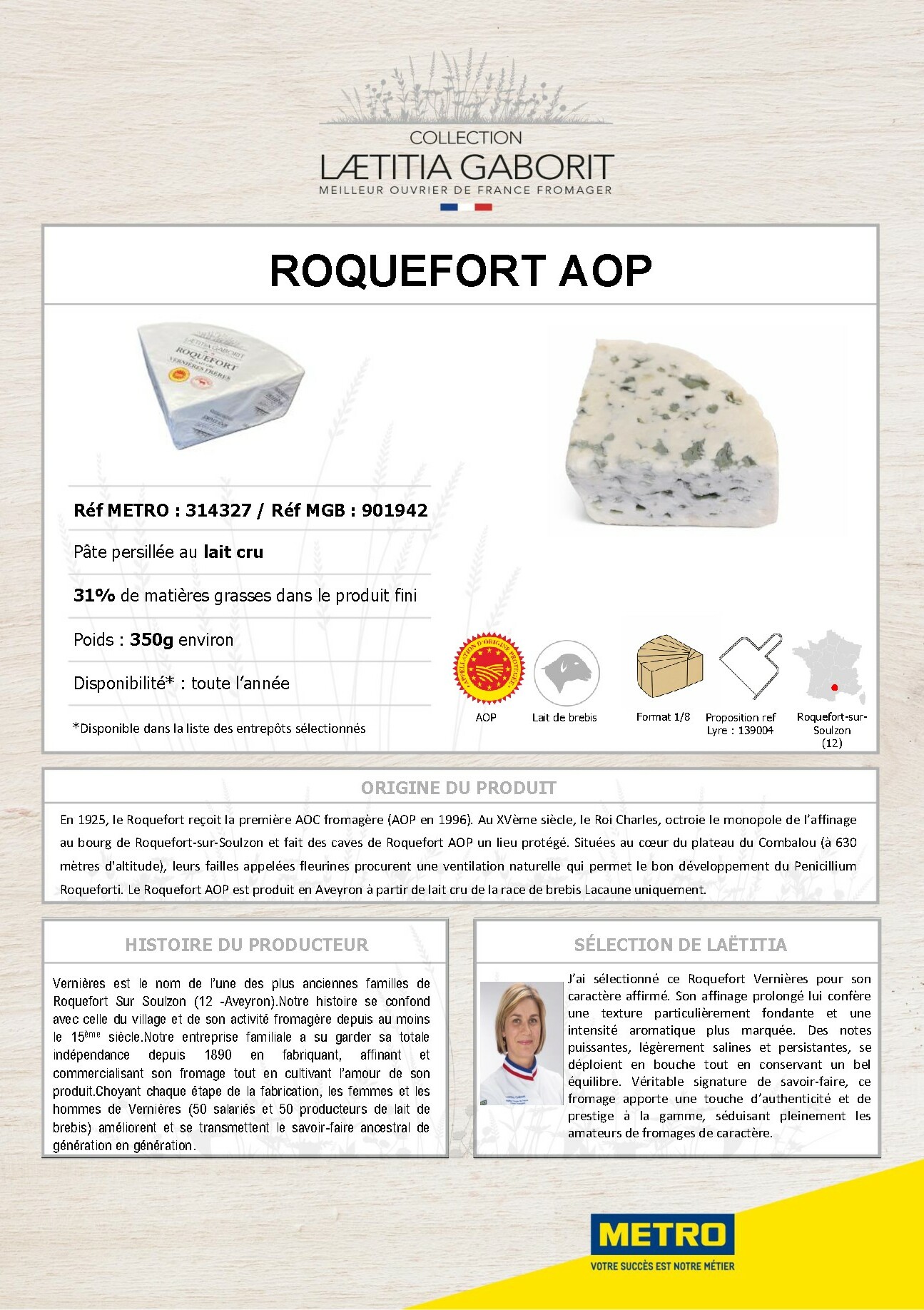 metro - Catalogue Metro - Collection Laetitia Gaborit valable du 01/01/2026 au 31/12/2026 - page: 20