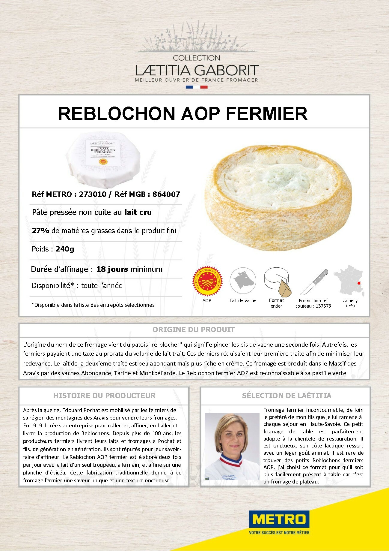 metro - Catalogue Metro - Collection Laetitia Gaborit valable du 01/01/2026 au 31/12/2026 - page: 10