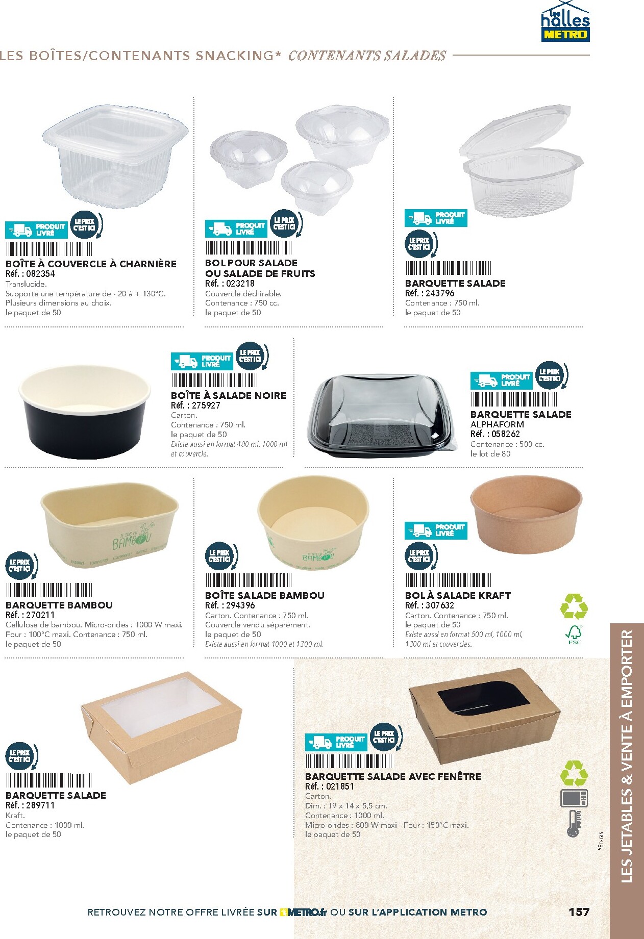 metro - Catalogue Metro - #Restauration rapide valable du 01/02/2026 au 30/06/2026 - page: 157