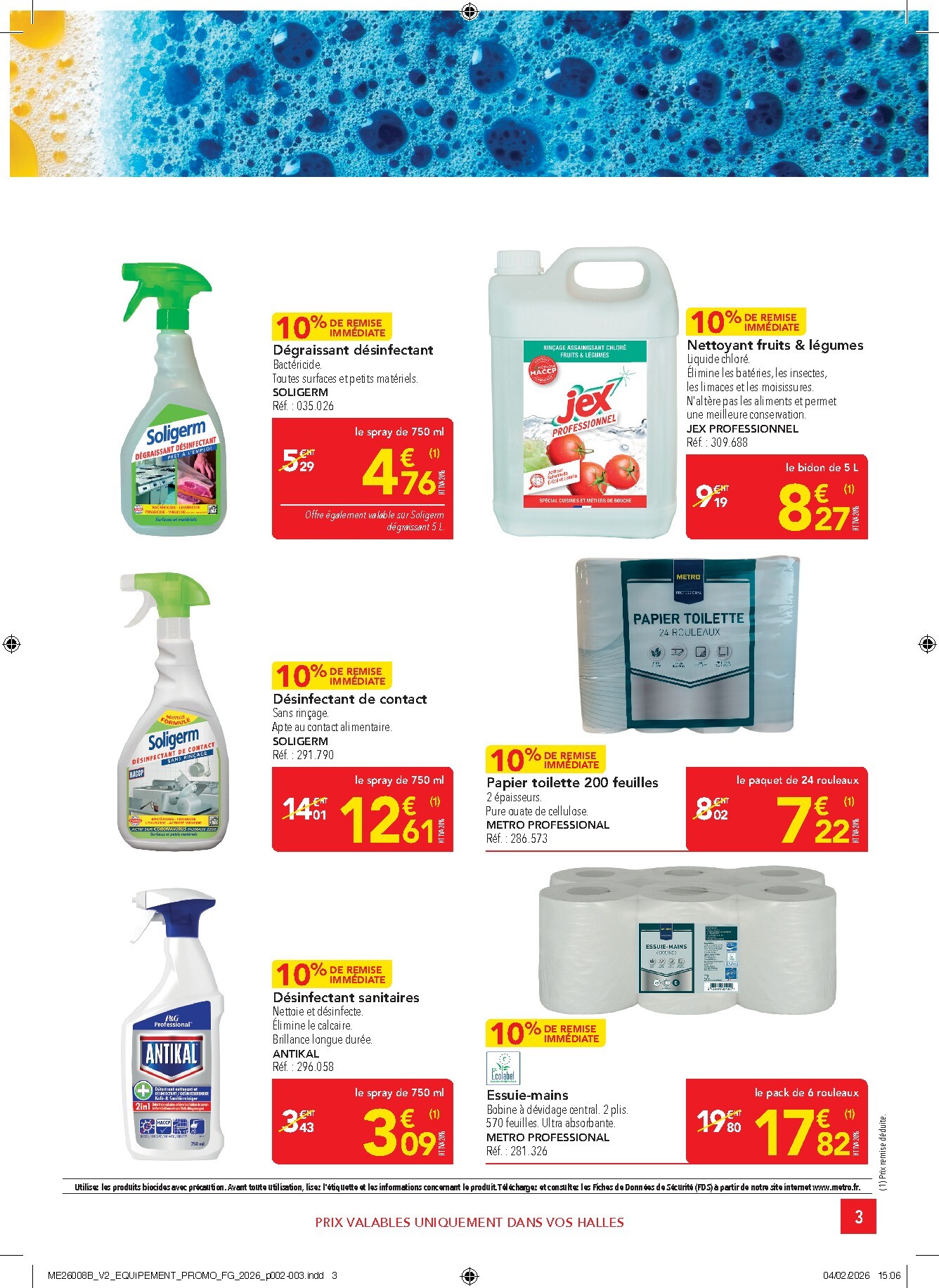 metro - Catalogue Metro - Offres Prix & Promos Equipement valable du 26/02/2026 au 25/03/2026 - page: 3