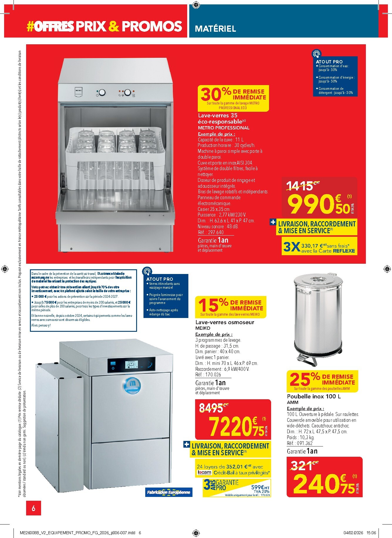 metro - Catalogue Metro - Offres Prix & Promos Equipement valable du 26/02/2026 au 25/03/2026 - page: 6