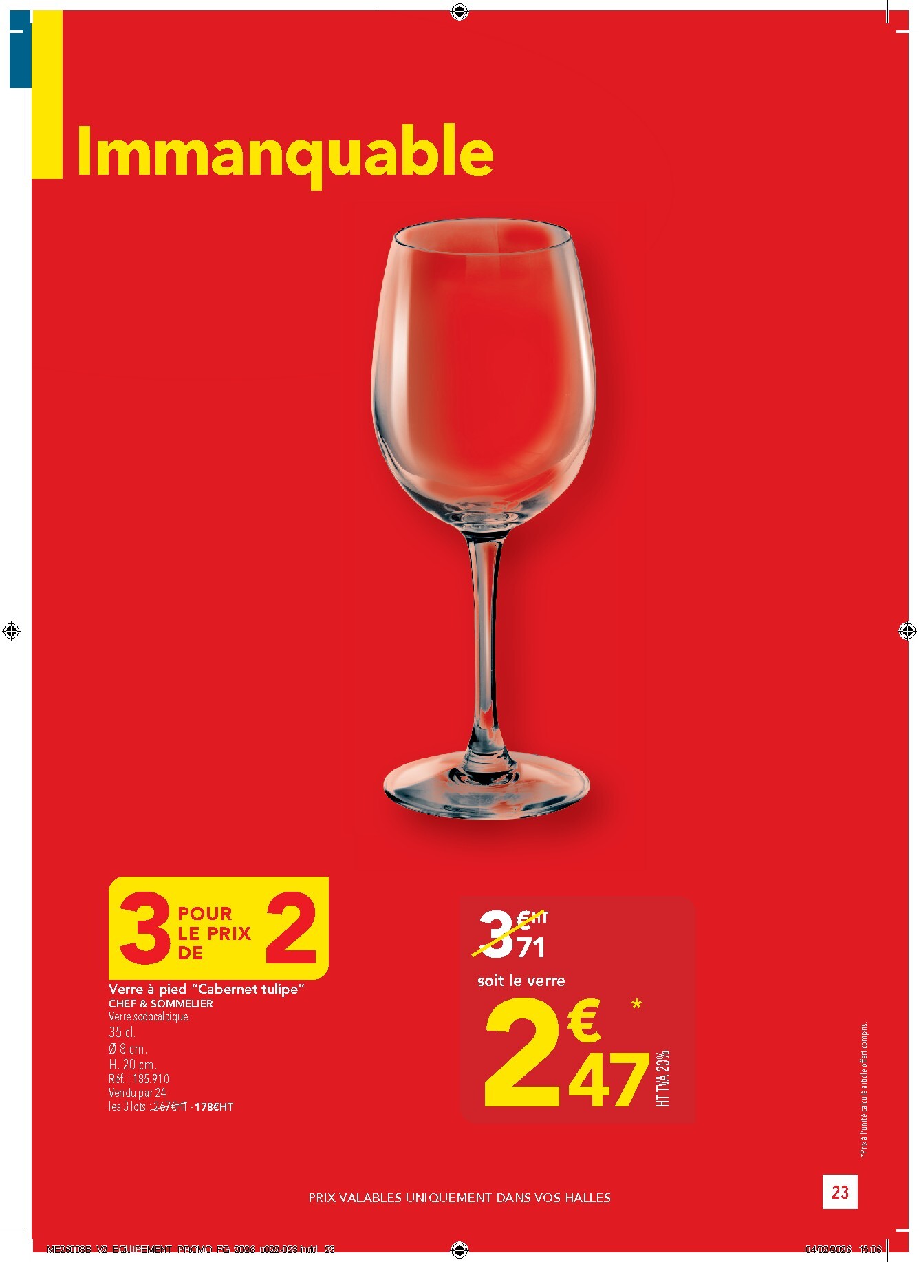 metro - Catalogue Metro - Offres Prix & Promos Equipement valable du 26/02/2026 au 25/03/2026 - page: 23