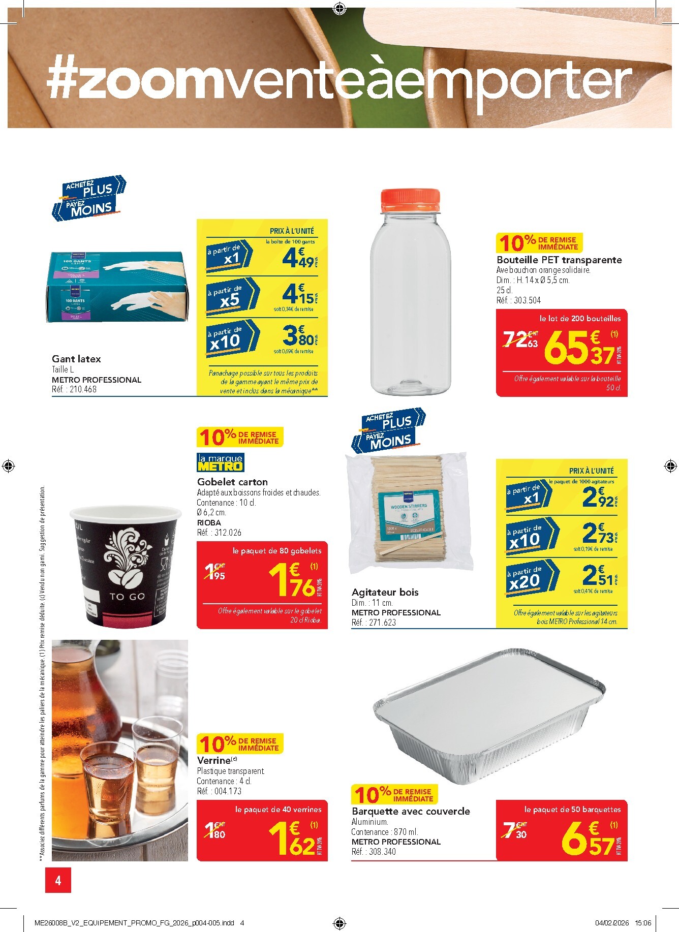 metro - Catalogue Metro - Offres Prix & Promos Equipement valable du 26/02/2026 au 25/03/2026 - page: 4