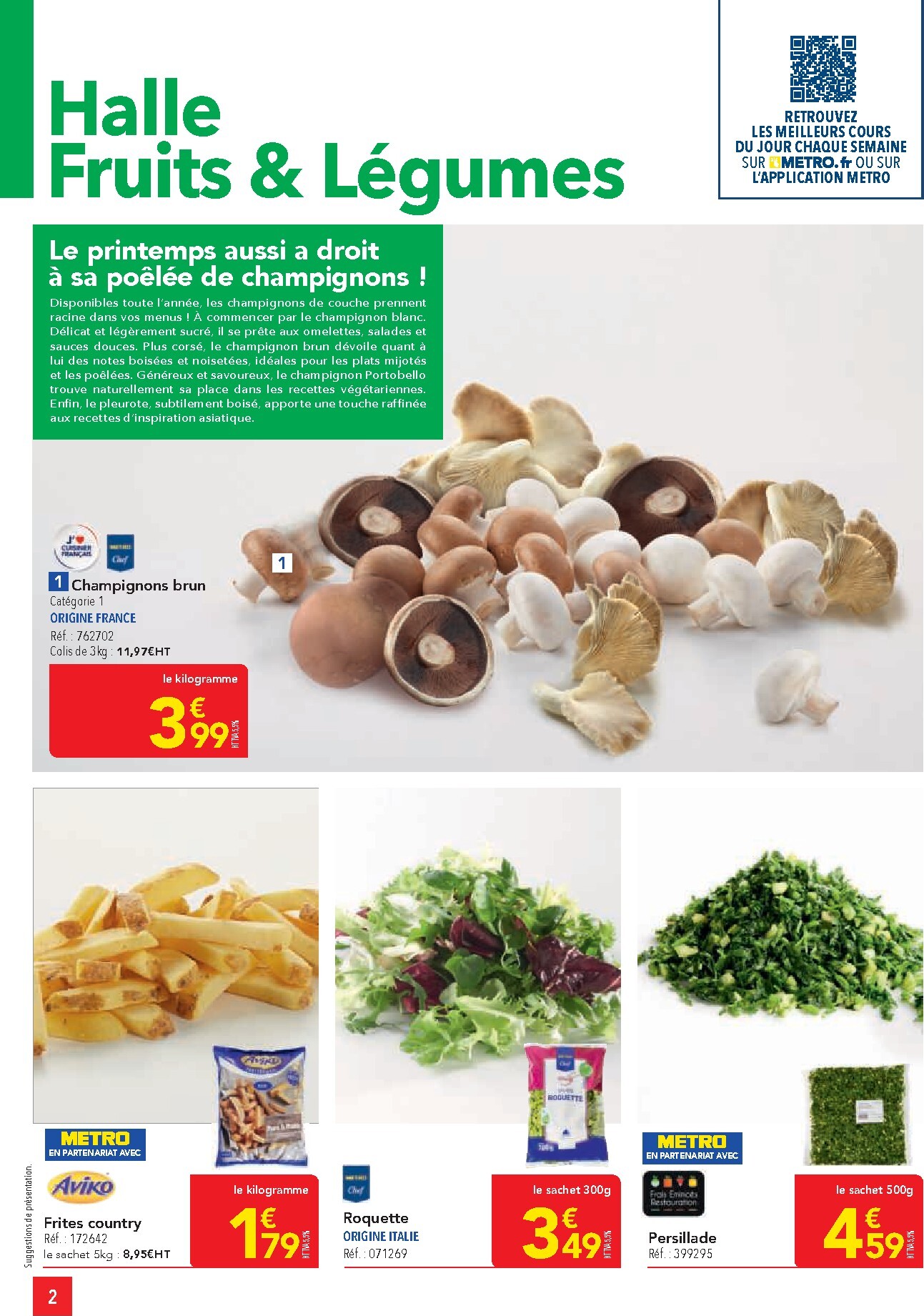 metro - Catalogue Metro - Offres Prix & Promos Restauration valable du 26/02/2026 au 25/03/2026 - page: 2