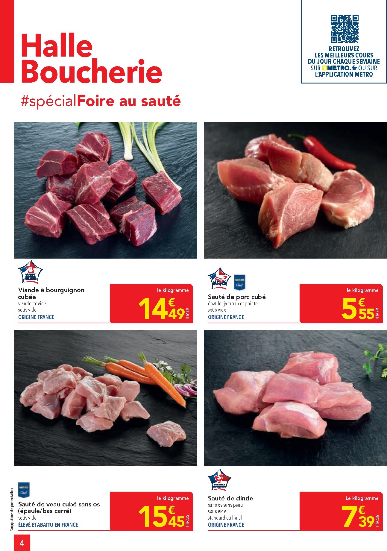 metro - Catalogue Metro - Offres Prix & Promos Restauration valable du 26/02/2026 au 25/03/2026 - page: 4