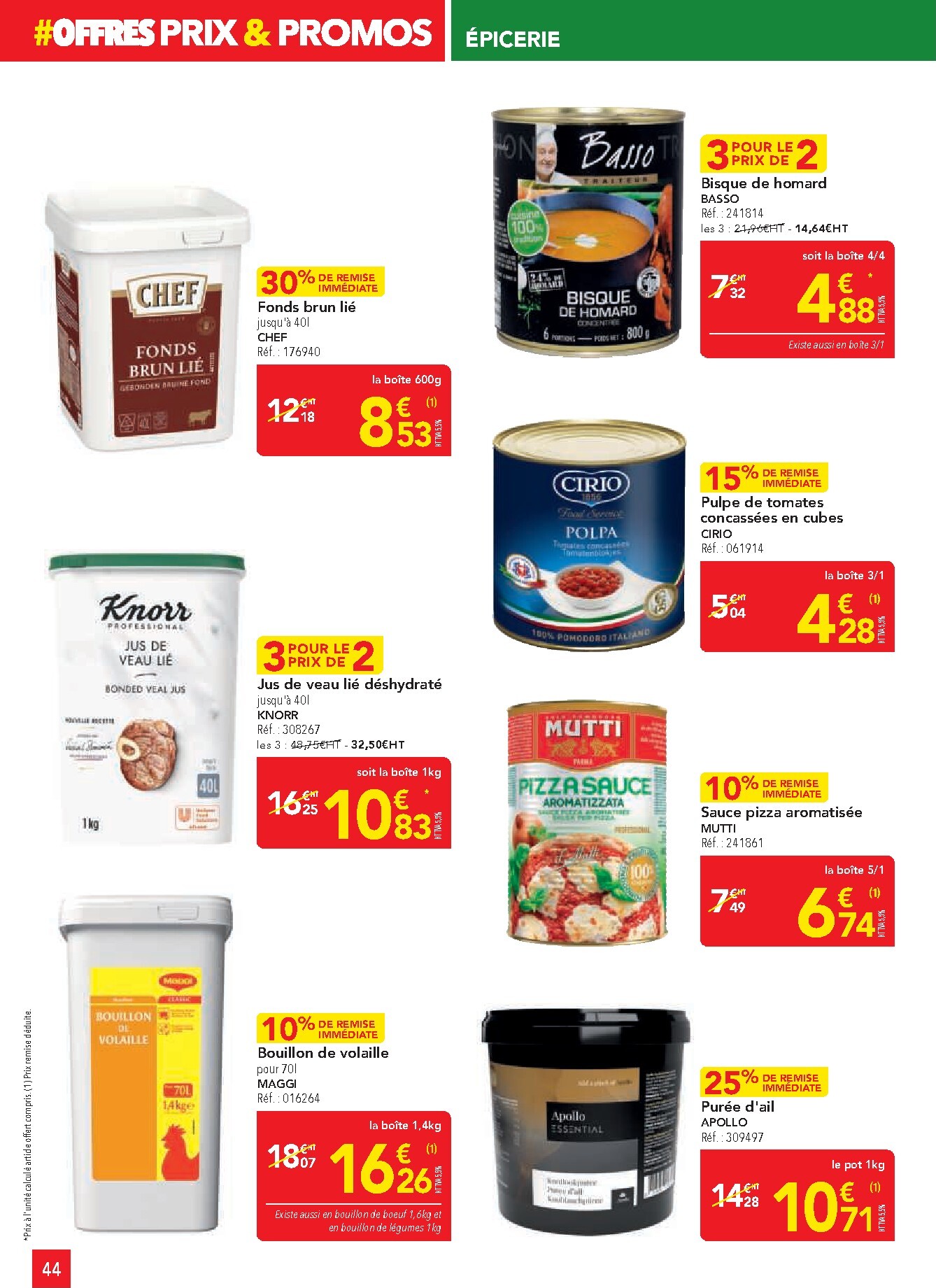 metro - Catalogue Metro - Offres Prix & Promos Restauration valable du 26/02/2026 au 25/03/2026 - page: 44