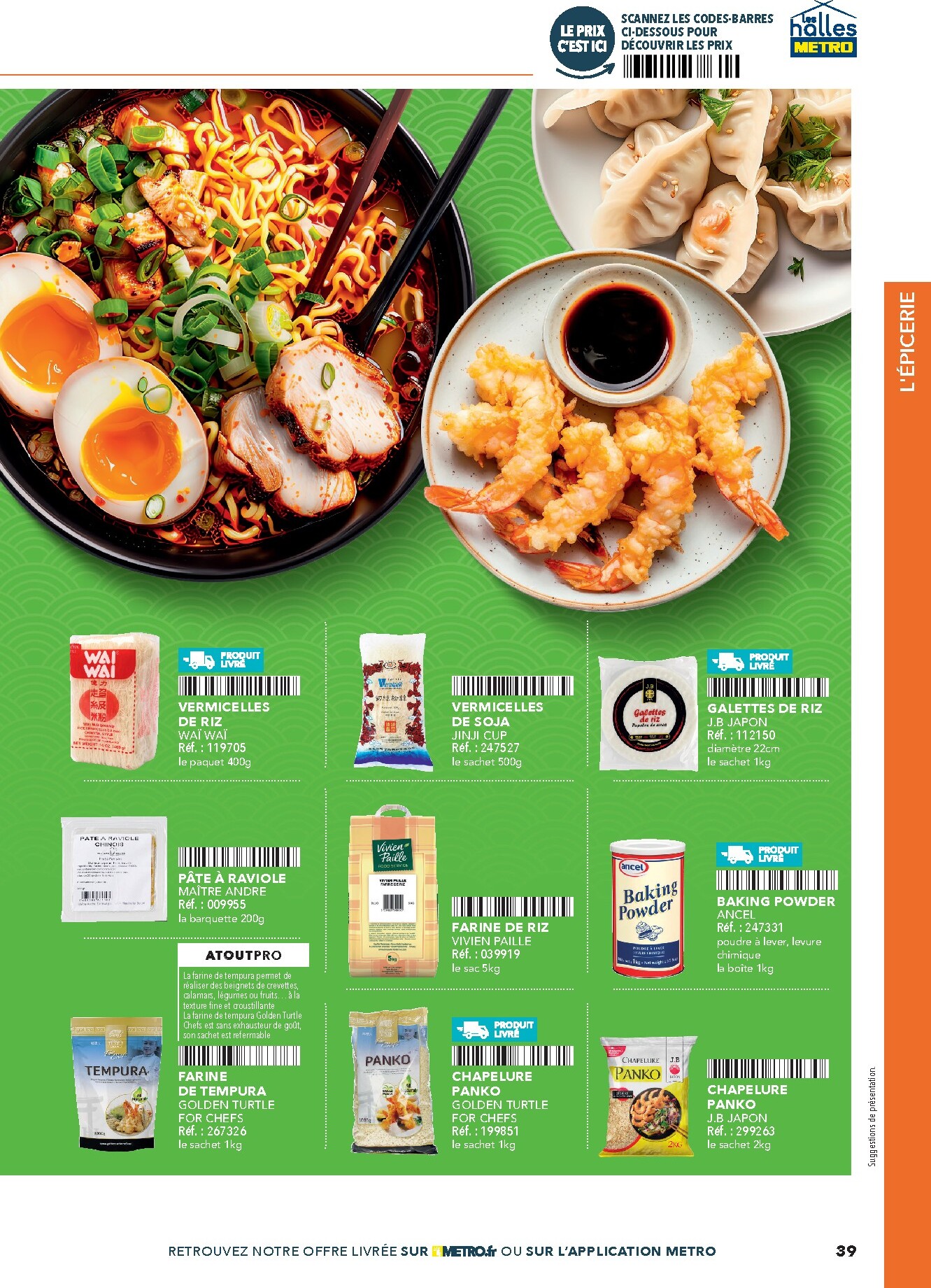 metro - Current Metro - #Restauration asiatique leaflet valid from du mercredi 08/04/2026 to de jeudi 31/12/2026 - page: 39