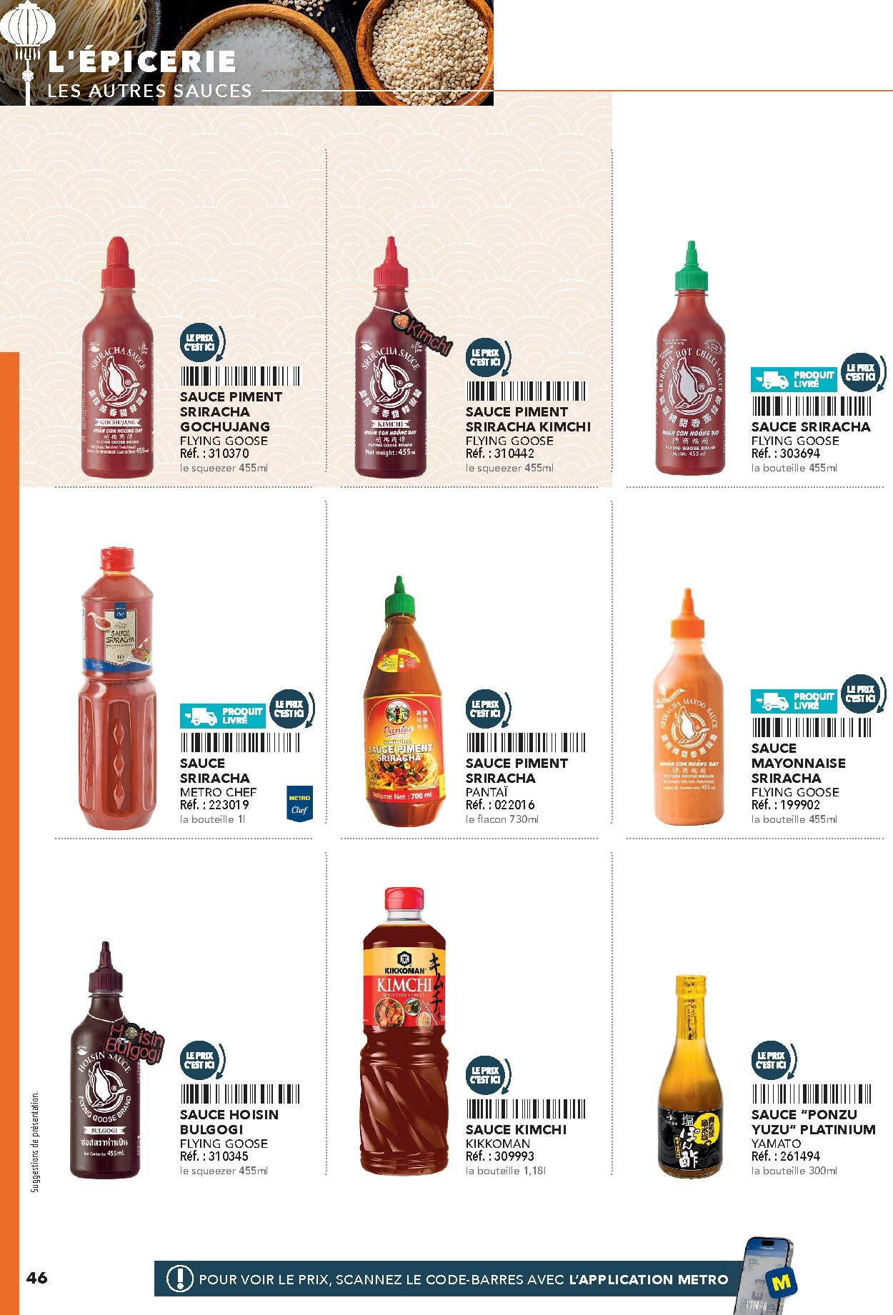 metro - Current Metro - #Restauration asiatique leaflet valid from du mercredi 08/04/2026 to de jeudi 31/12/2026 - page: 46