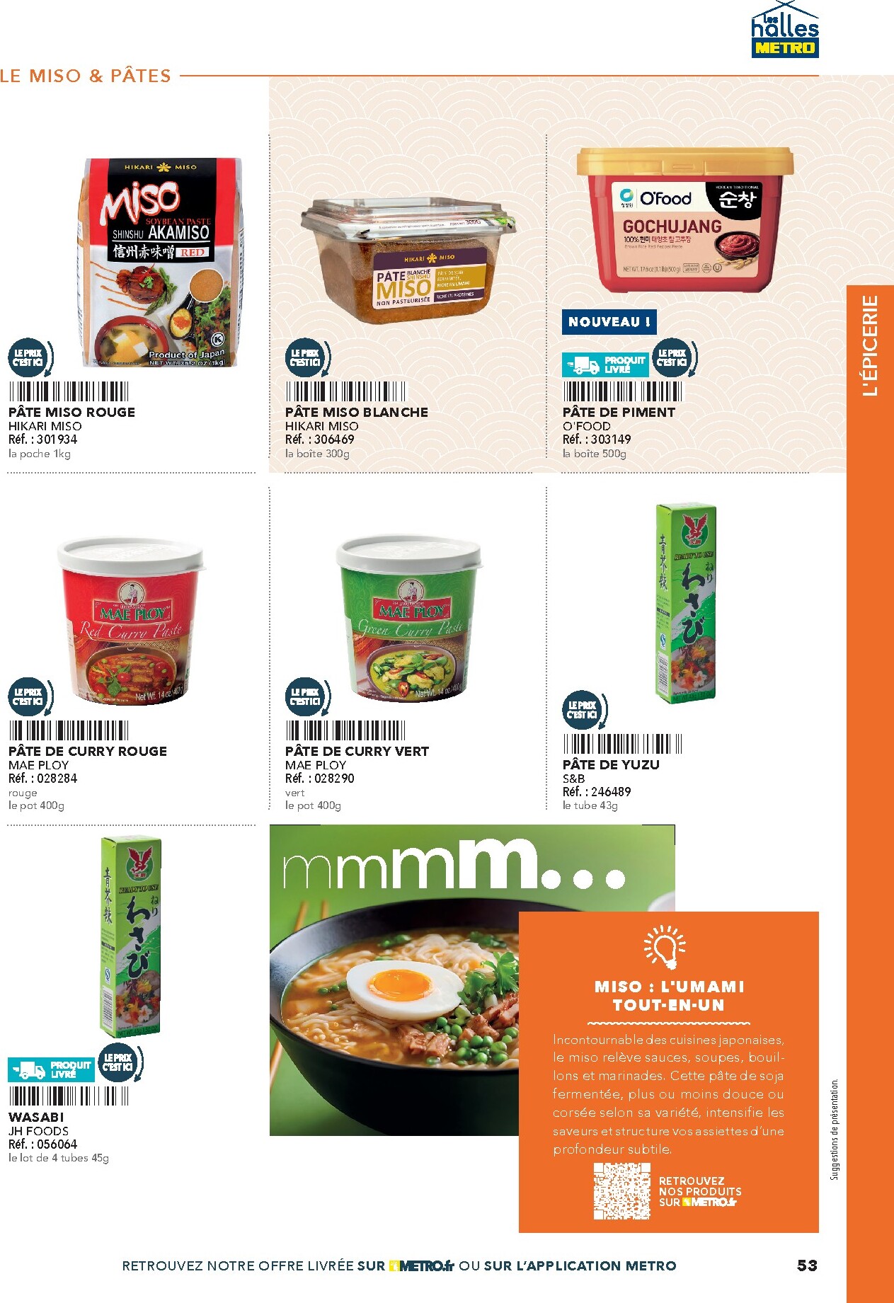 metro - Current Metro - #Restauration asiatique leaflet valid from du mercredi 08/04/2026 to de jeudi 31/12/2026 - page: 53