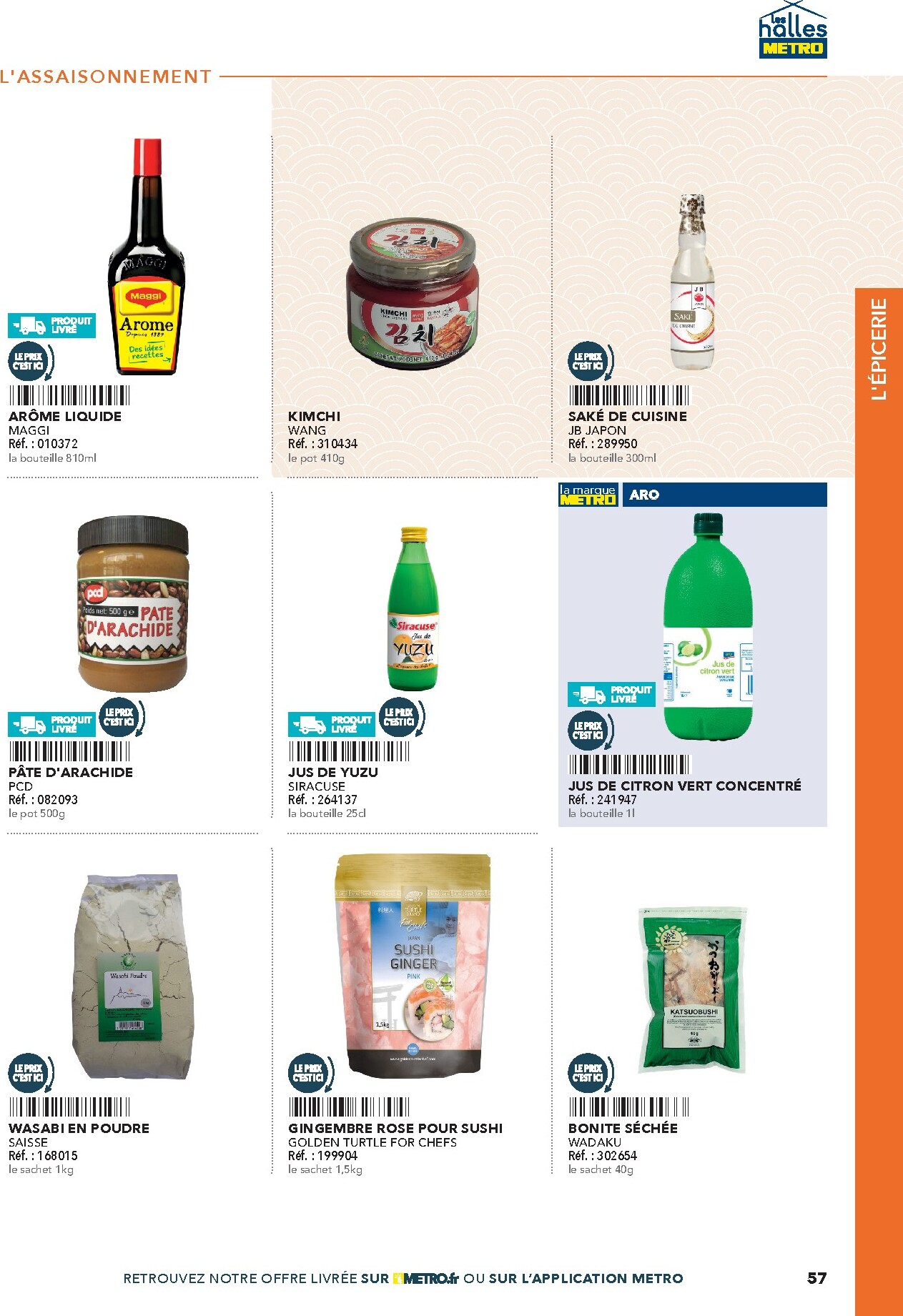 metro - Current Metro - #Restauration asiatique leaflet valid from du mercredi 08/04/2026 to de jeudi 31/12/2026 - page: 57