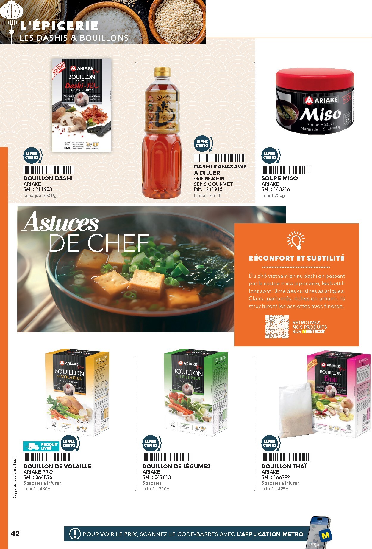 metro - Current Metro - #Restauration asiatique leaflet valid from du mercredi 08/04/2026 to de jeudi 31/12/2026 - page: 42