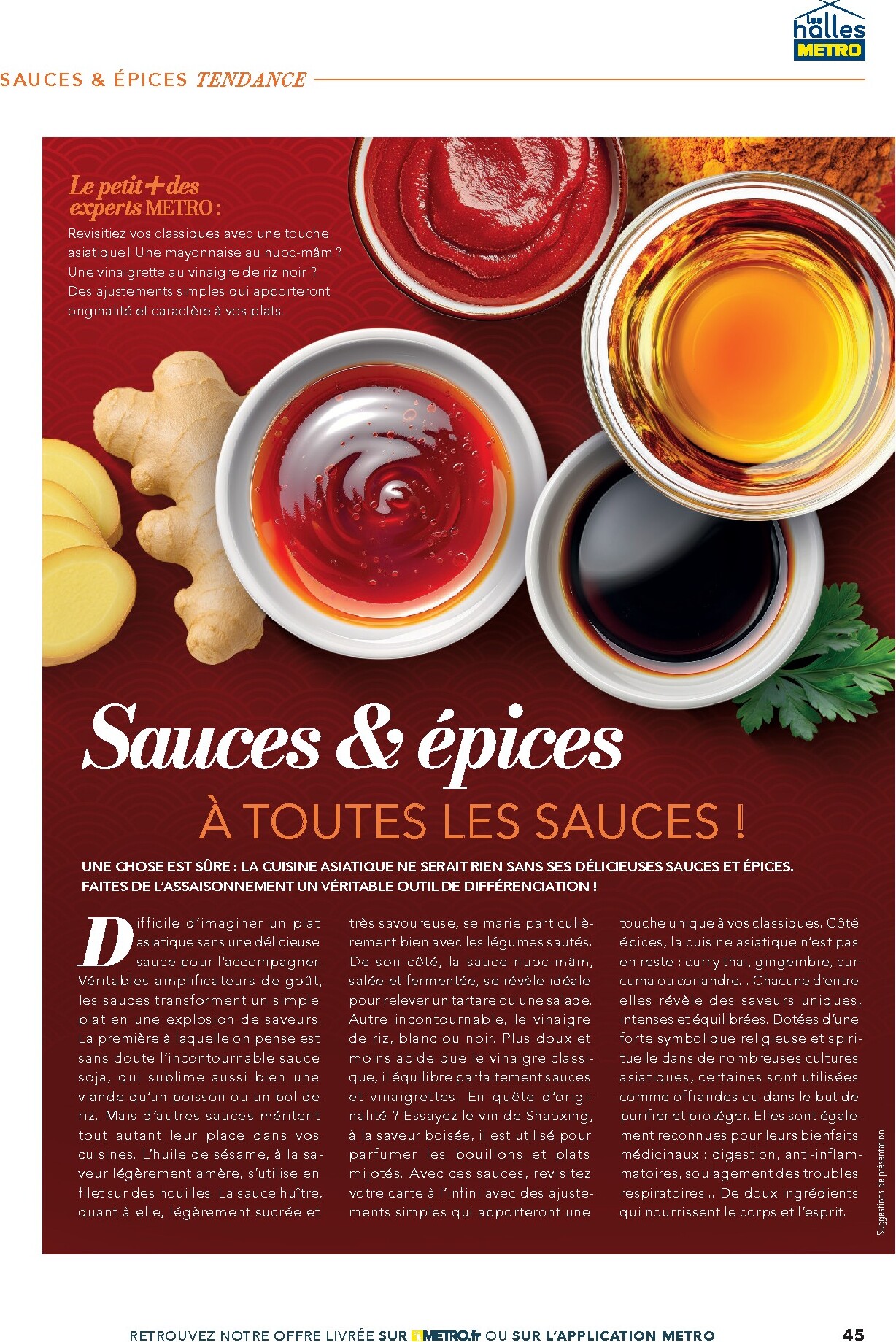 metro - Current Metro - #Restauration asiatique leaflet valid from du mercredi 08/04/2026 to de jeudi 31/12/2026 - page: 45