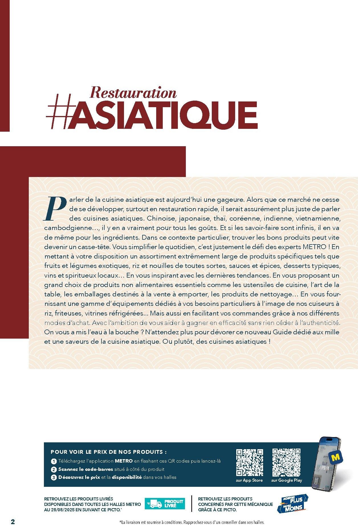 metro - Current Metro - #Restauration asiatique leaflet valid from du mercredi 08/04/2026 to de jeudi 31/12/2026 - page: 2