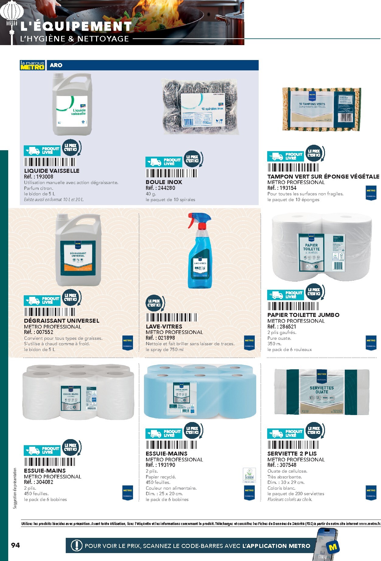 metro - Current Metro - #Restauration asiatique leaflet valid from du mercredi 08/04/2026 to de jeudi 31/12/2026 - page: 94